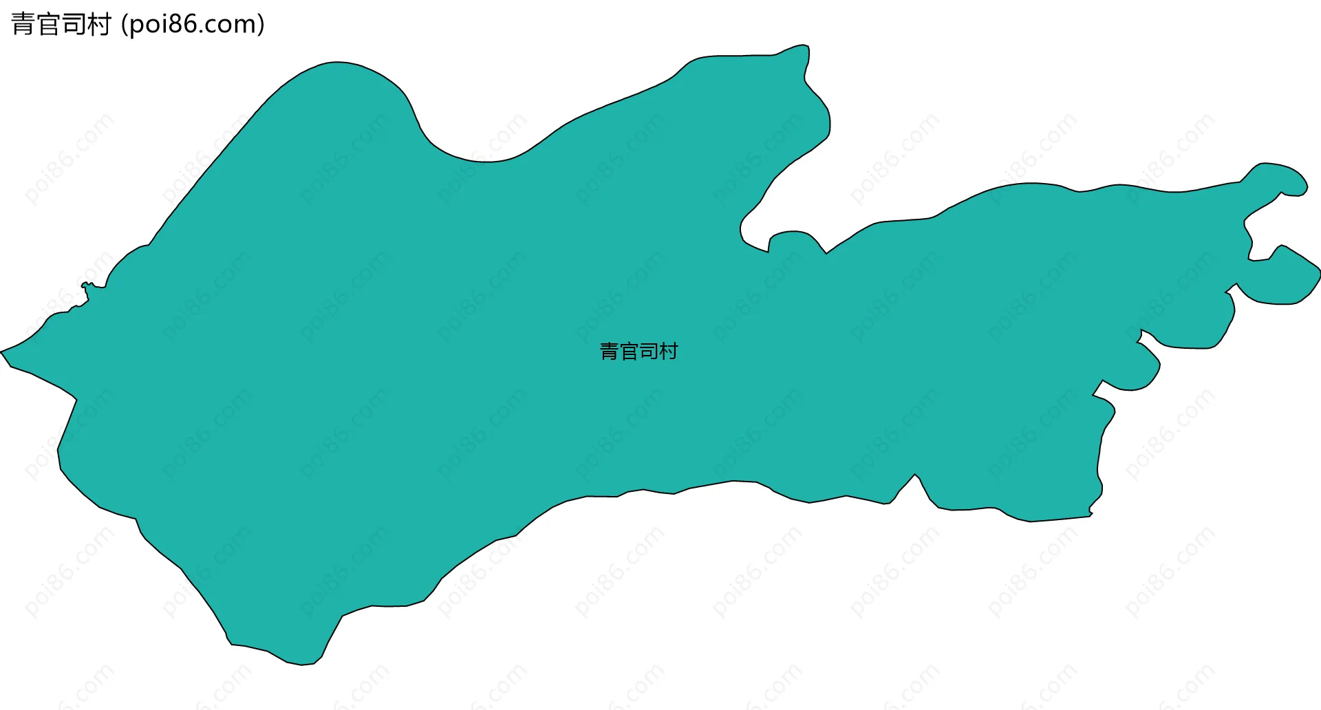 青官司村边界地图