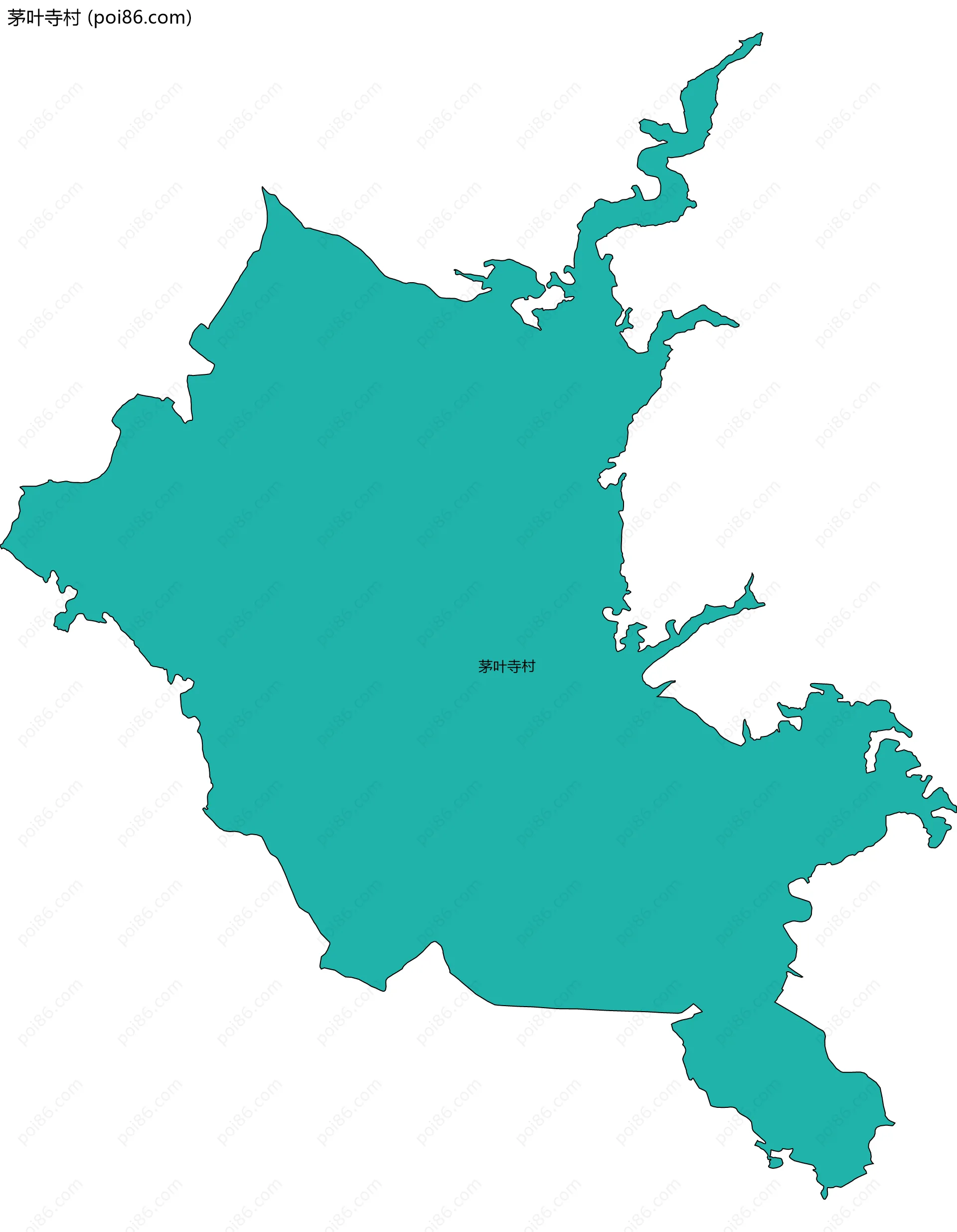 茅叶寺村边界地图