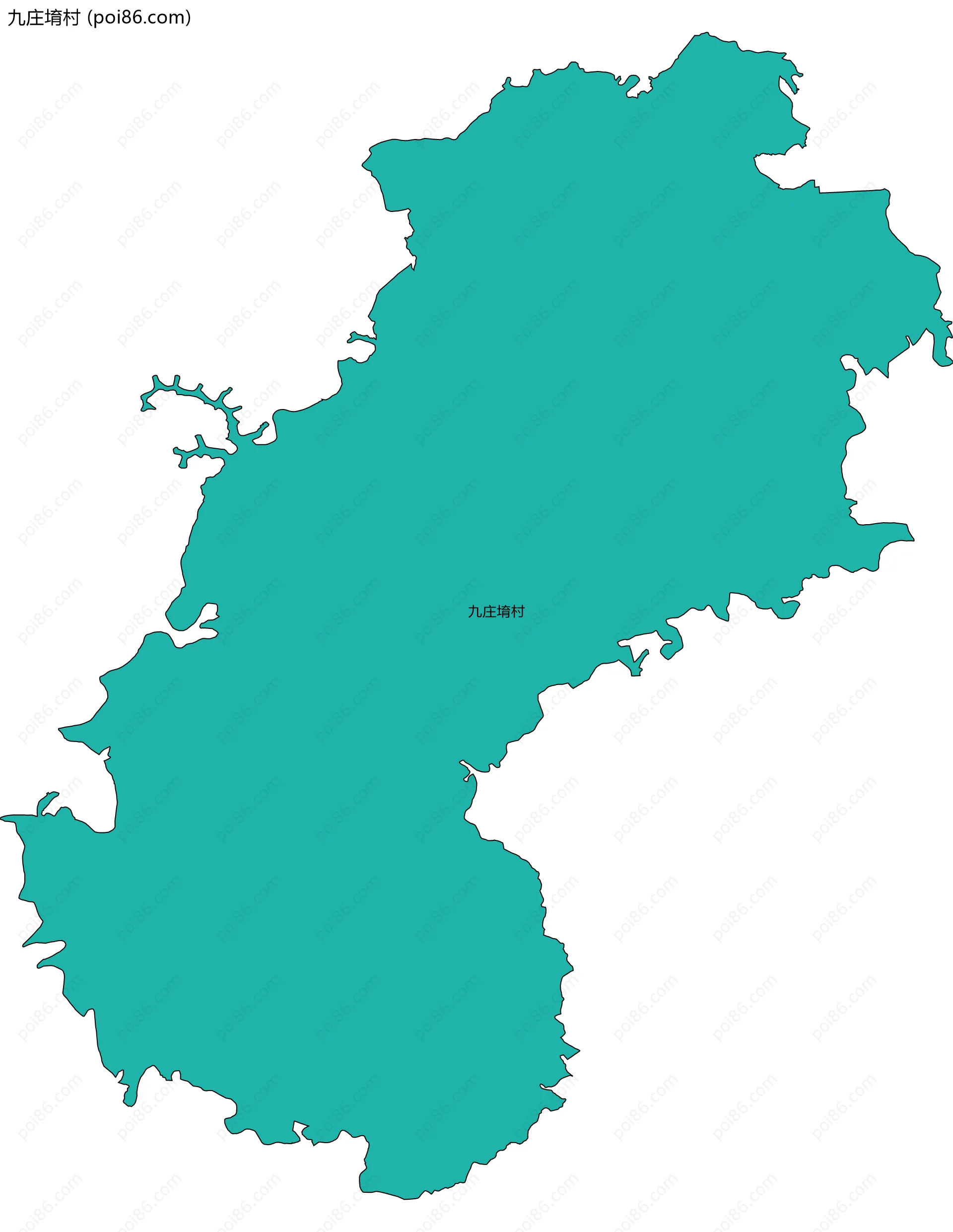 九庄堉村边界地图