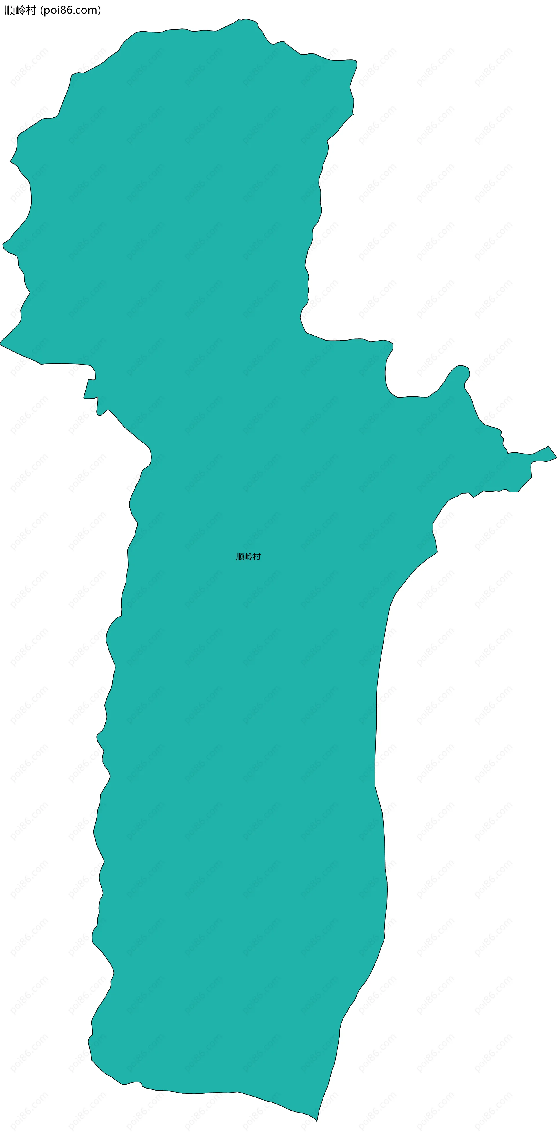 顺岭村边界地图
