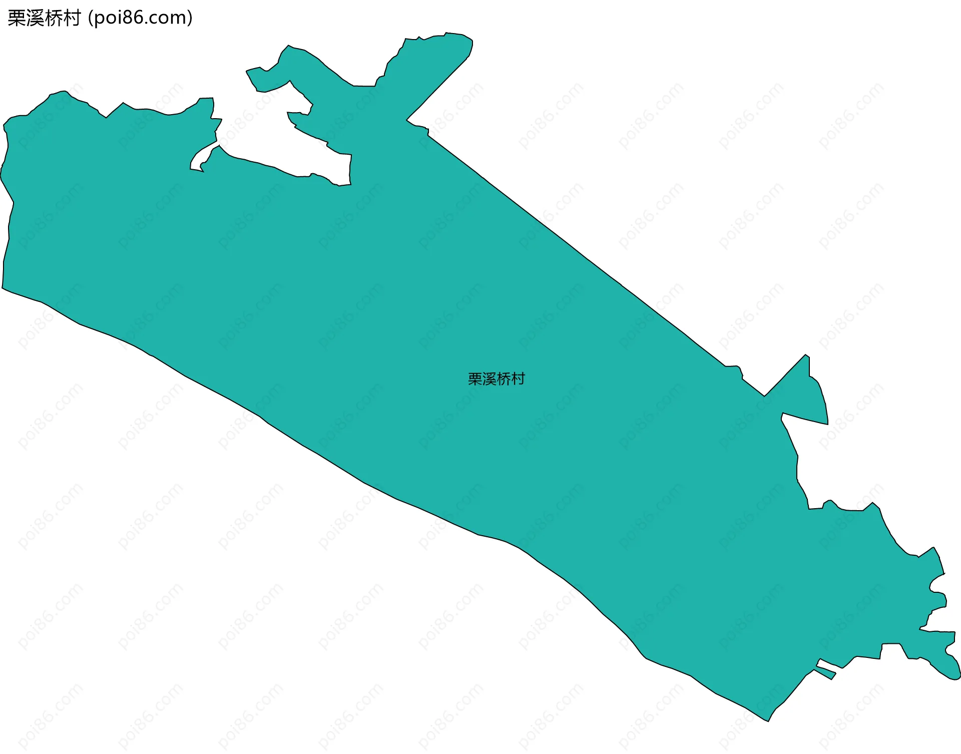 栗溪桥村边界地图
