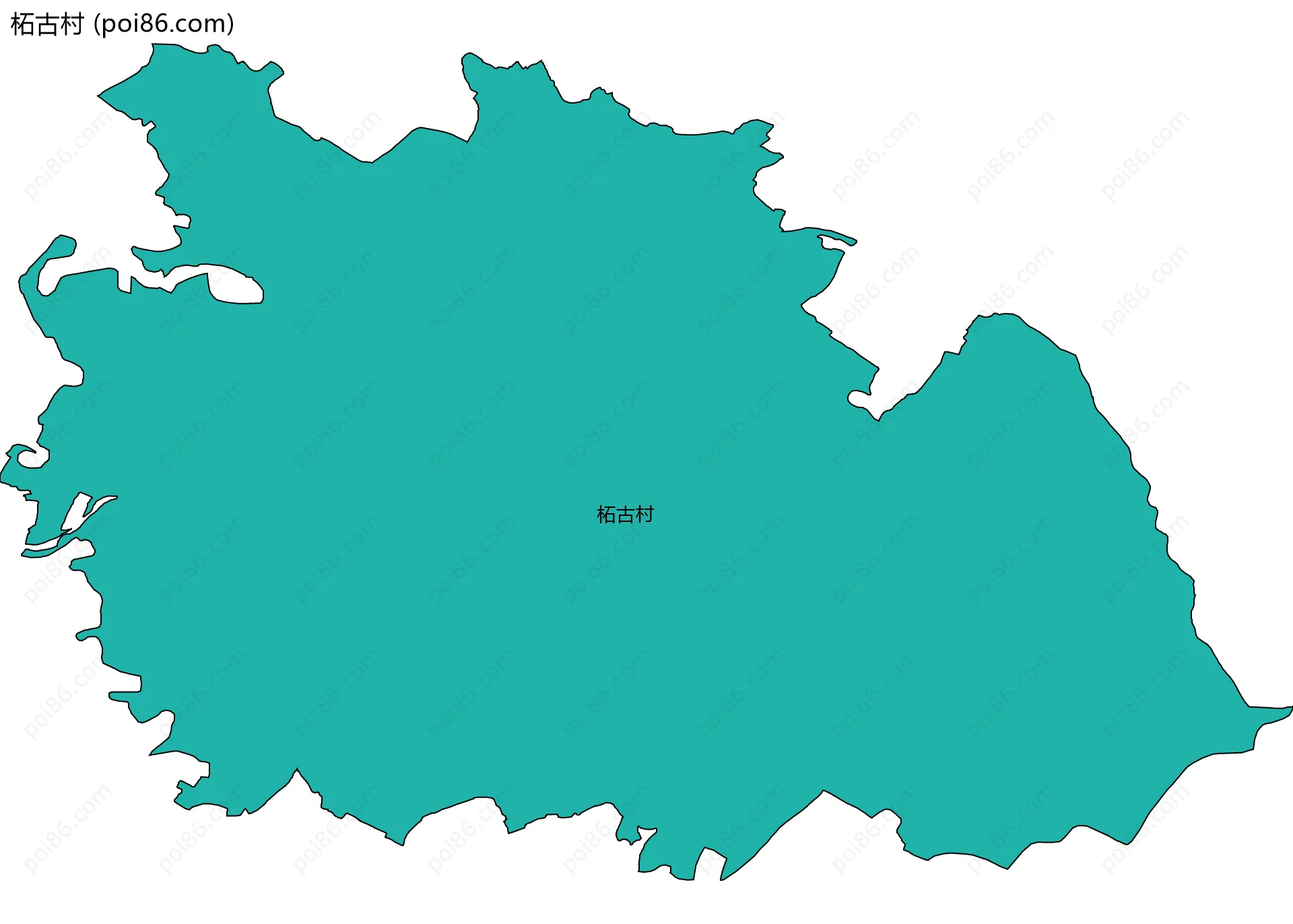 柘古村边界地图