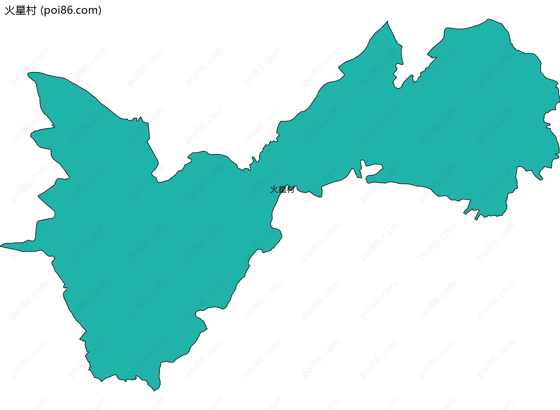 火星村边界地图