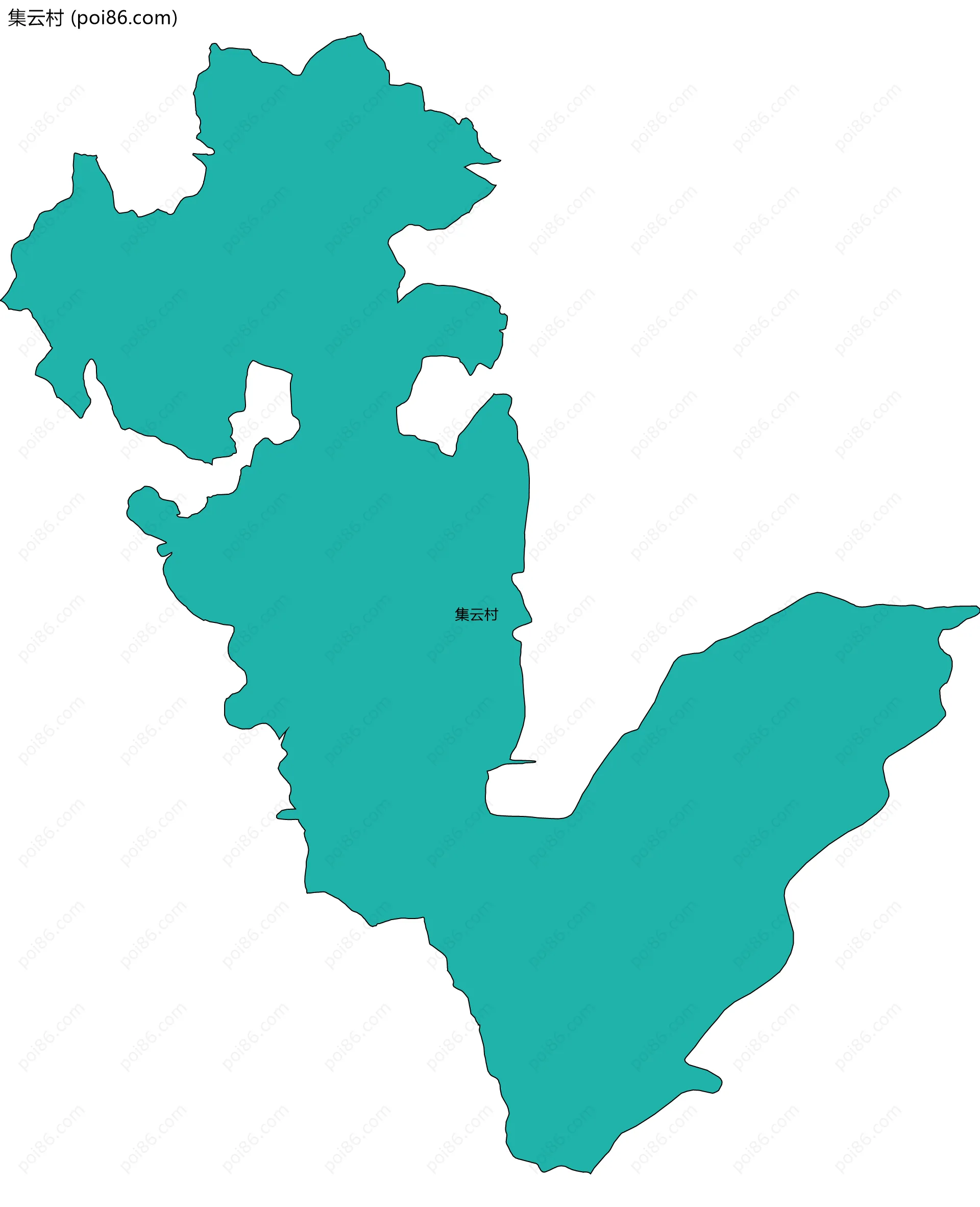 集云村边界地图