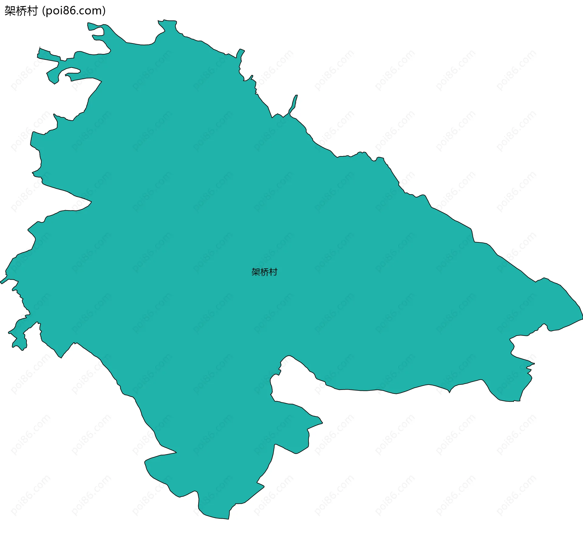 架桥村边界地图