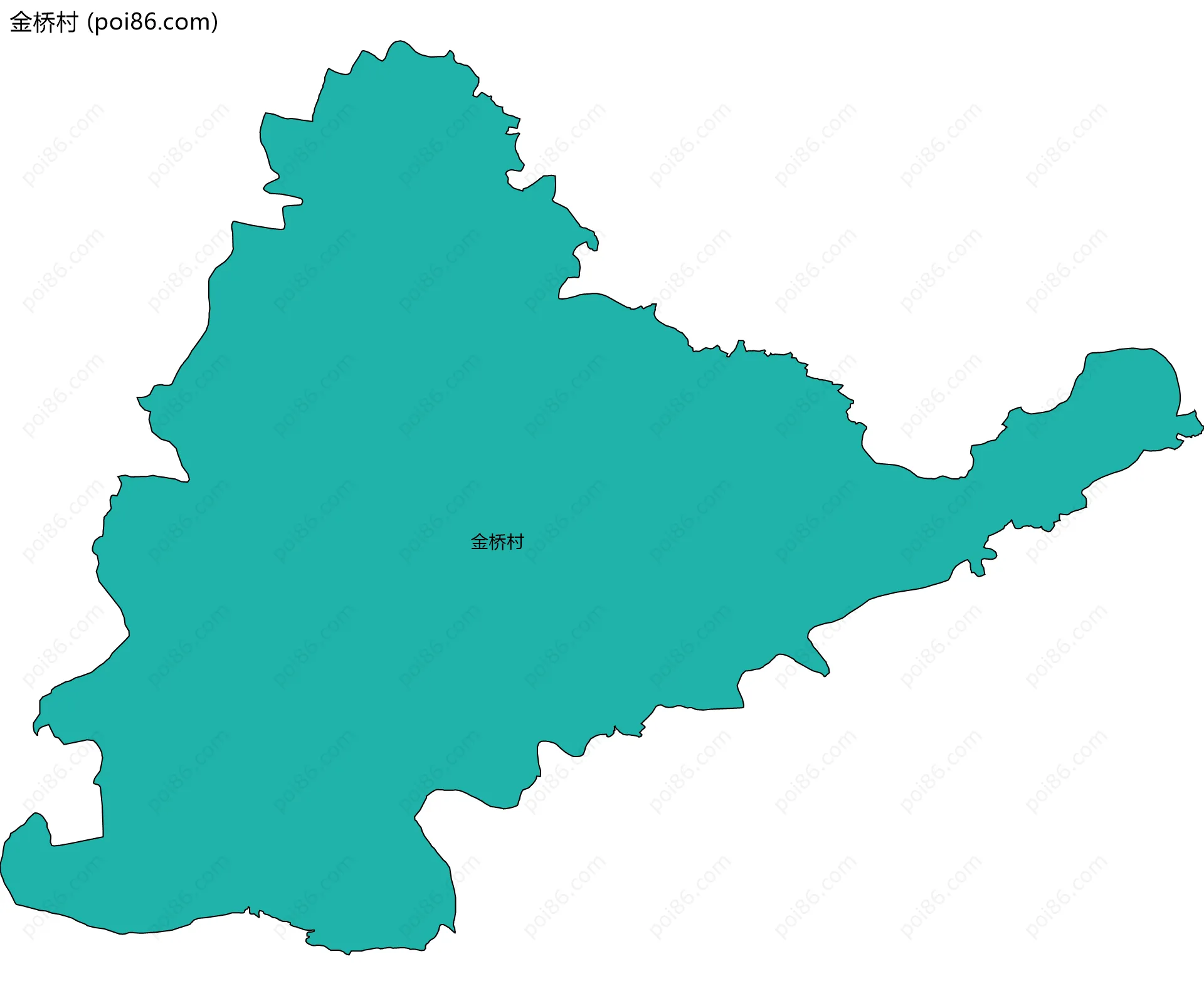 金桥村边界地图