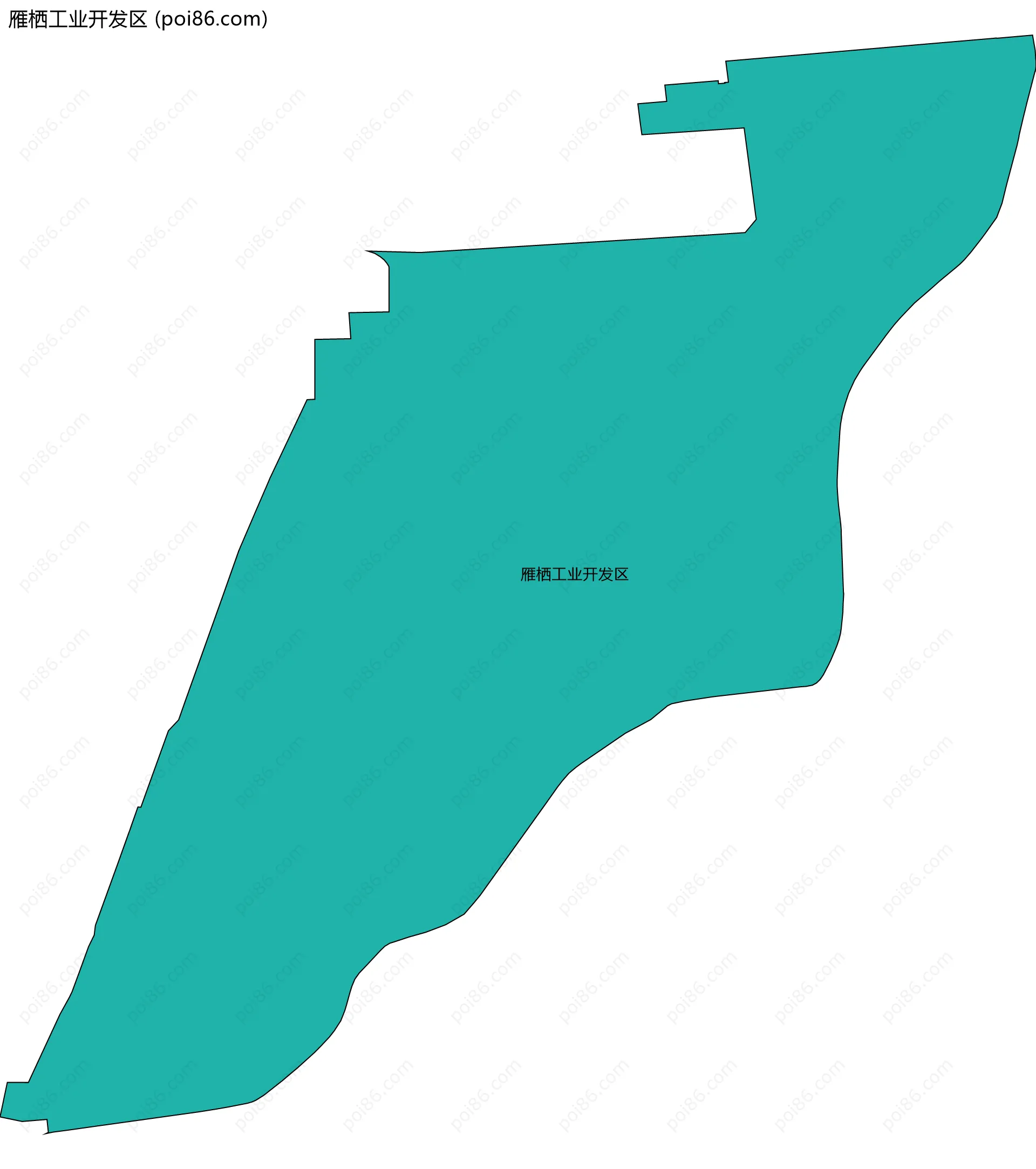 雁栖工业开发区边界地图