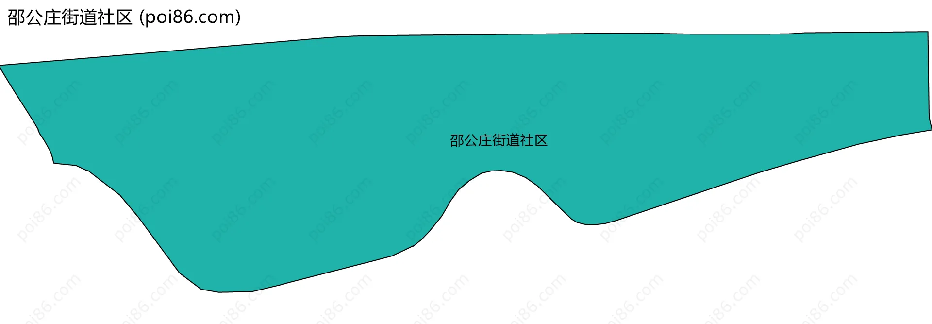 邵公庄街道社区边界地图