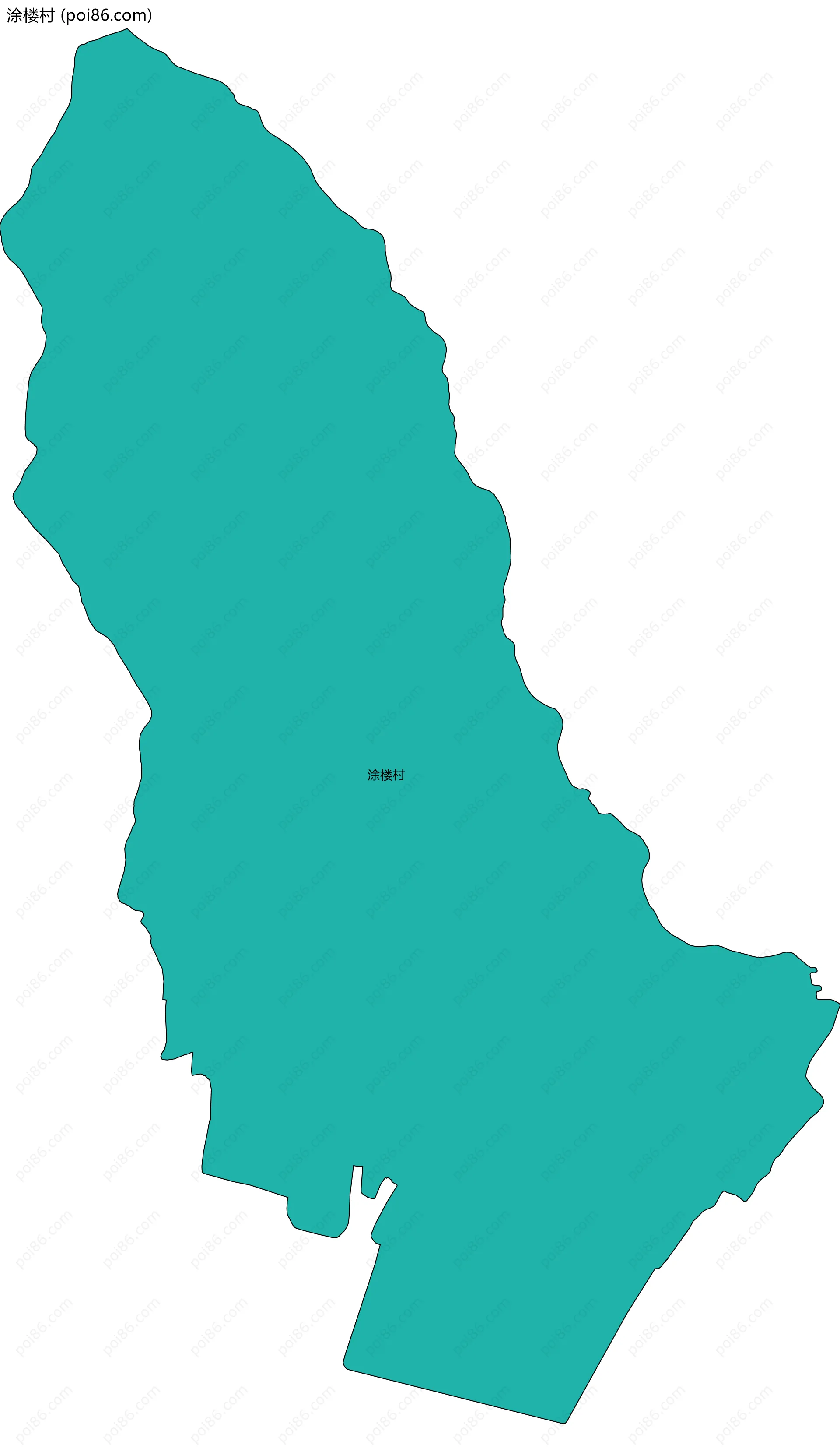 涂楼村边界地图