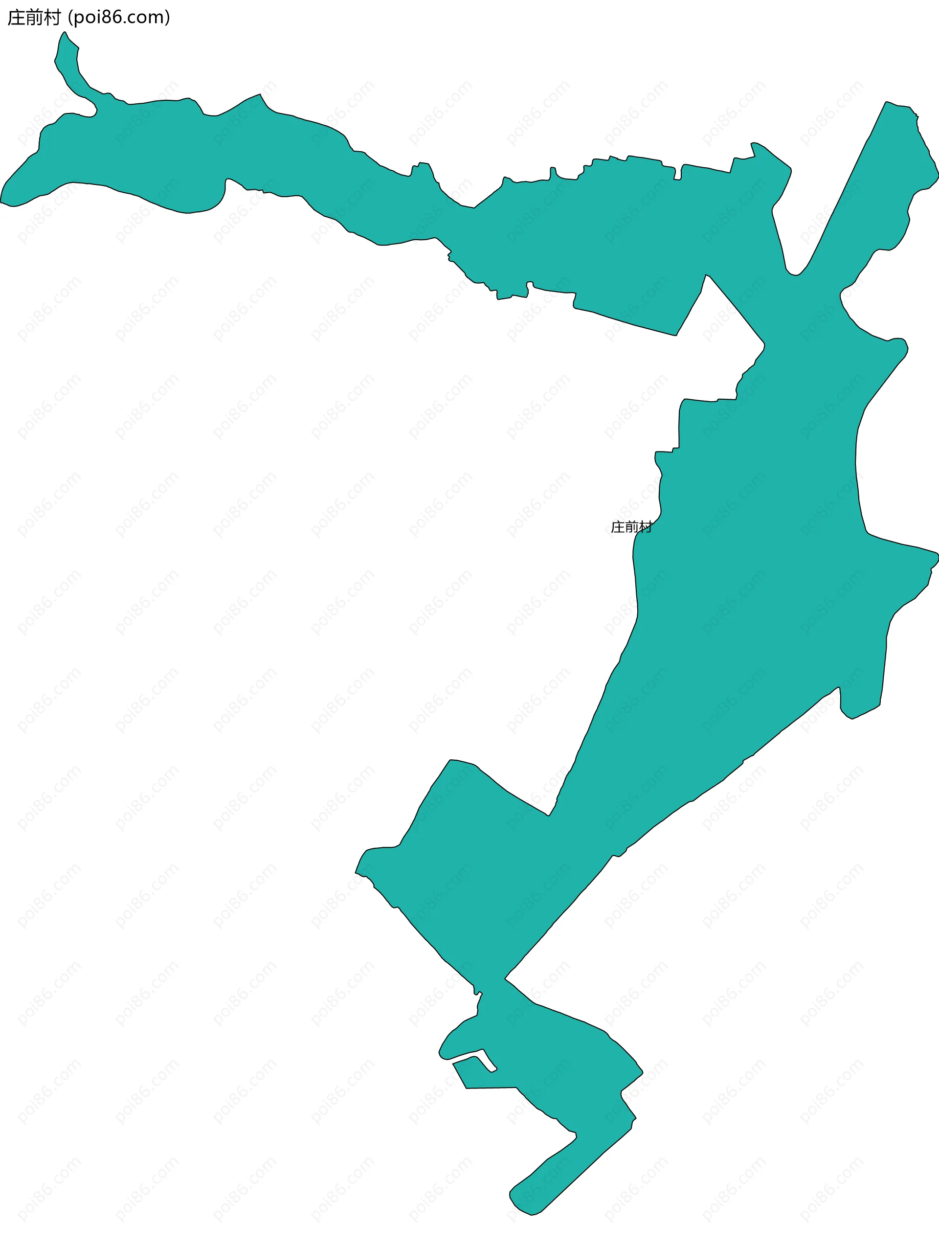 庄前村边界地图