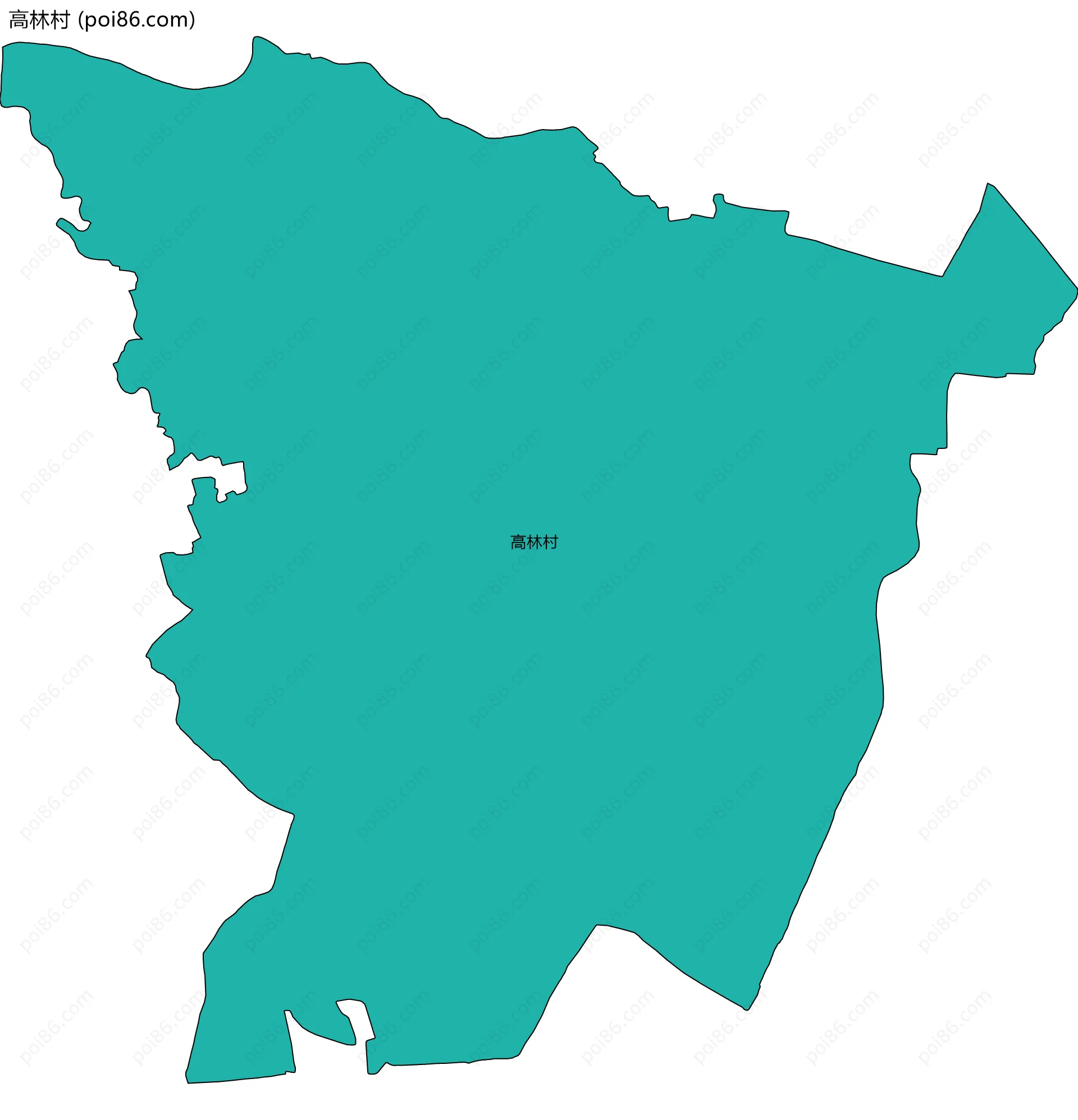 高林村边界地图