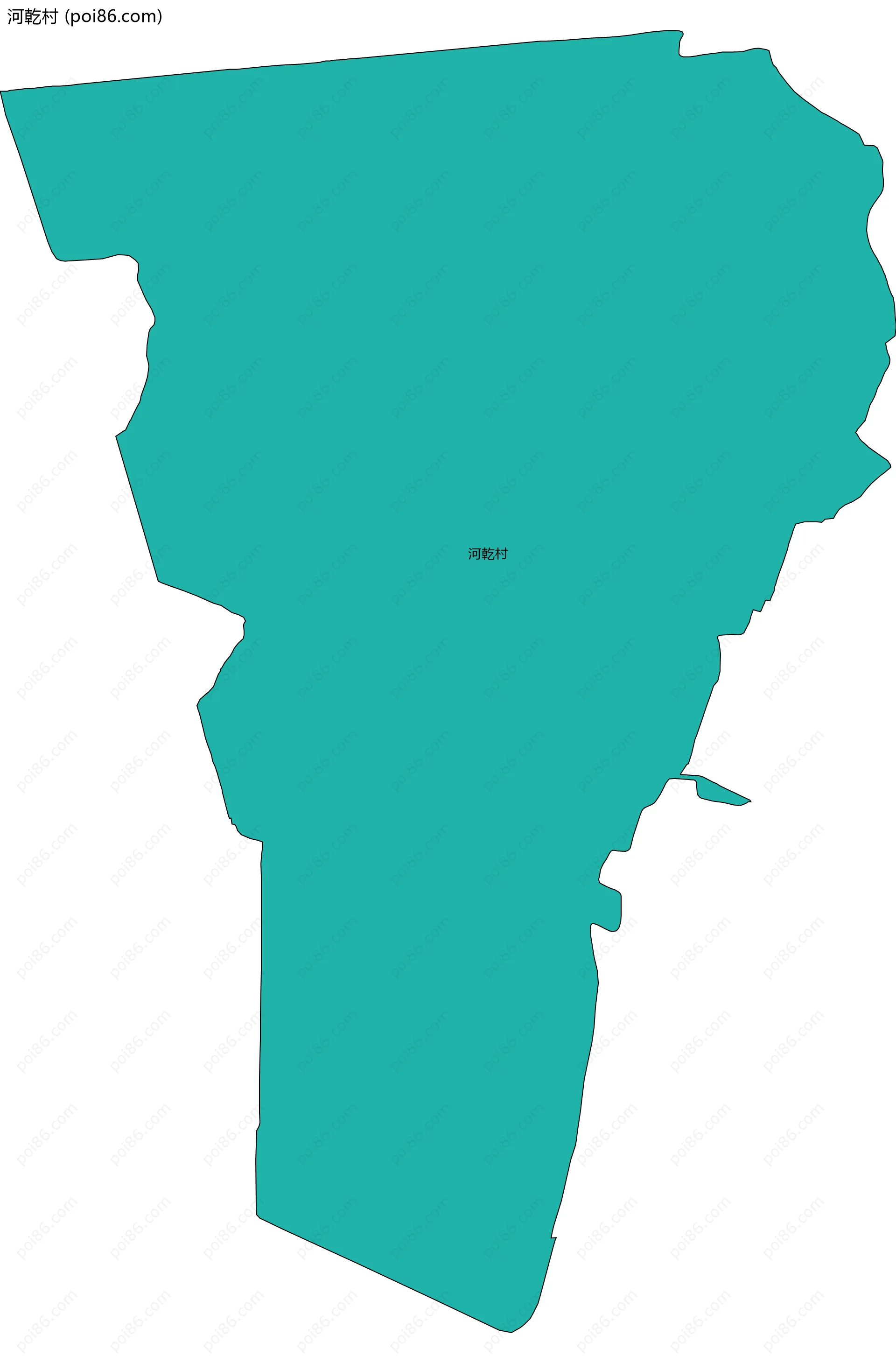 河乾村边界地图