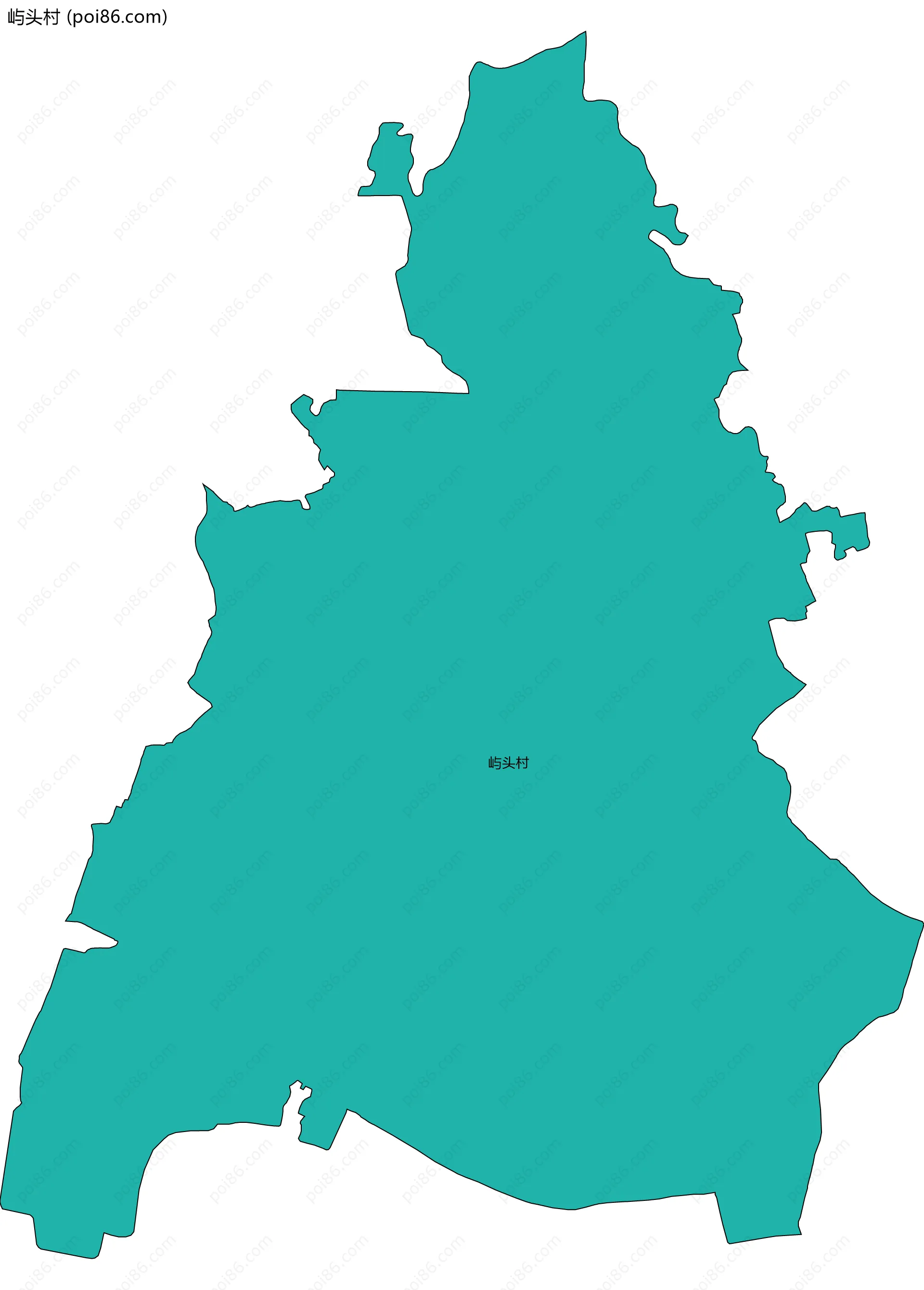 屿头村边界地图