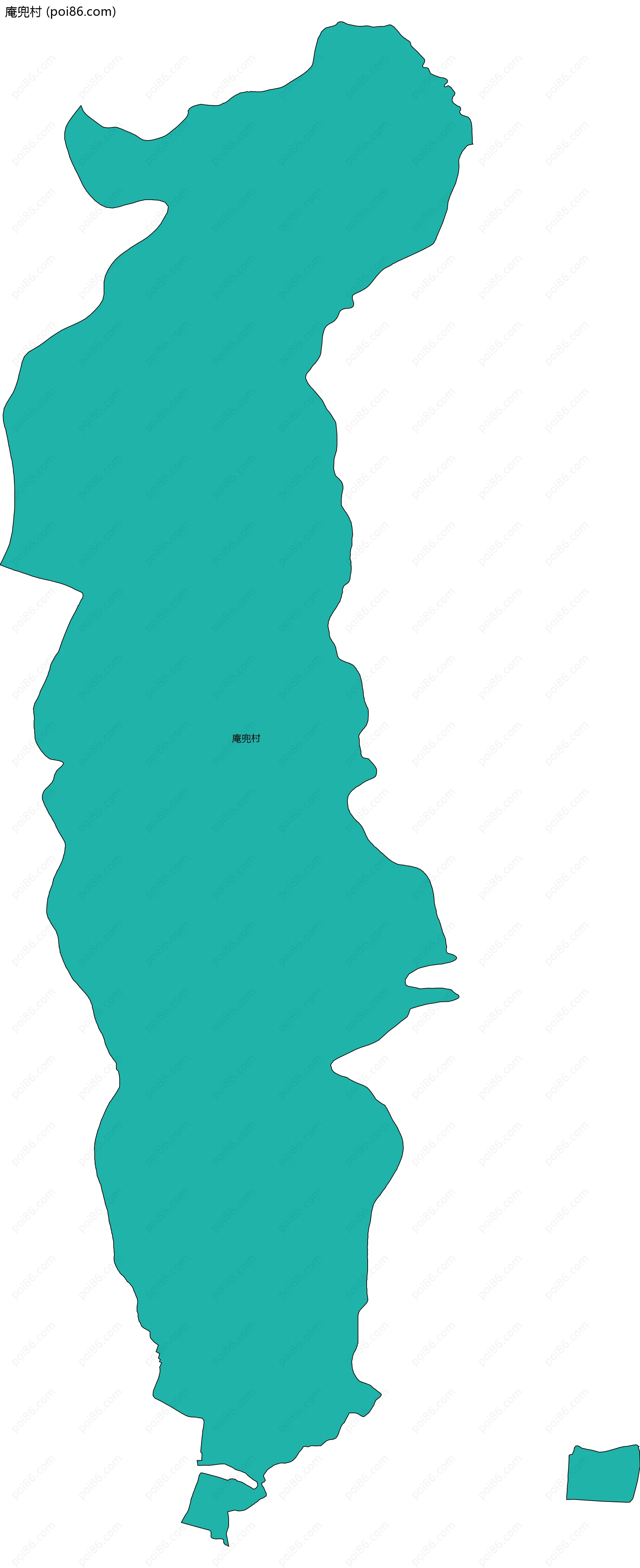 庵兜村边界地图