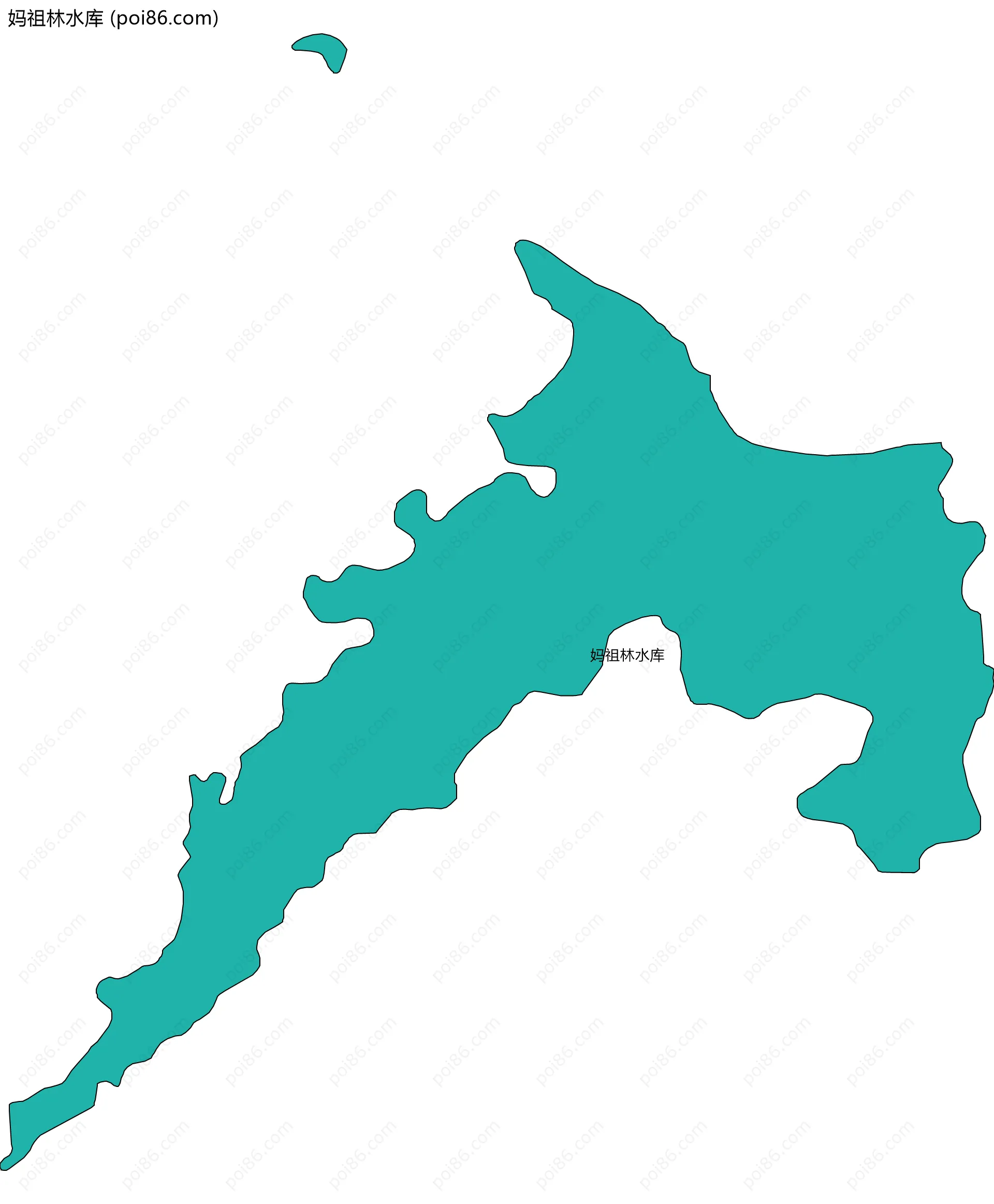 妈祖林水库边界地图