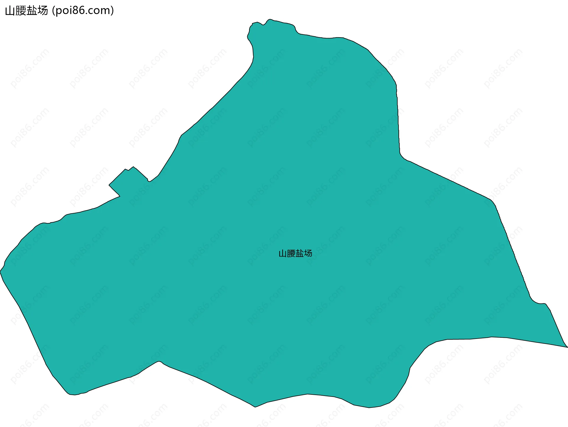山腰盐场边界地图