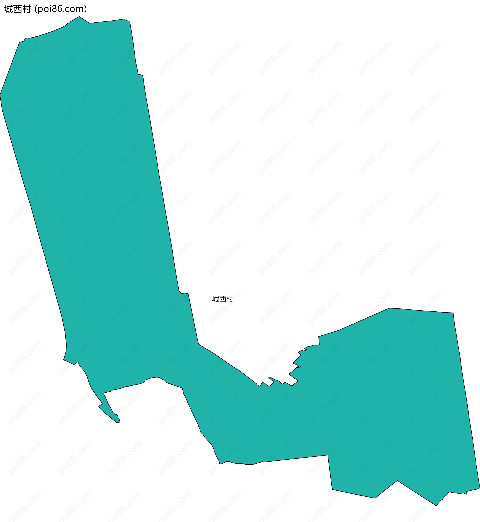 城西村边界地图