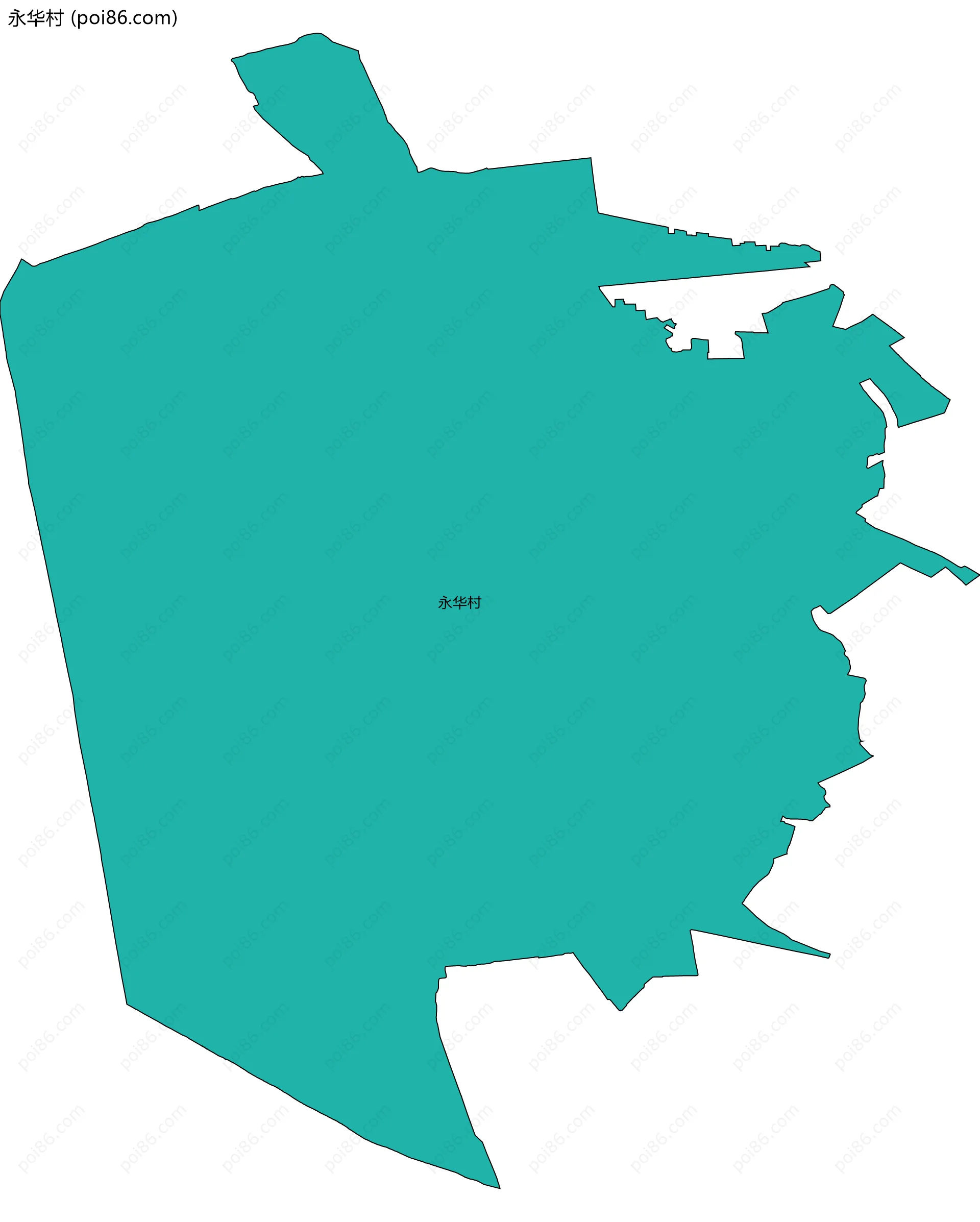 永华村边界地图