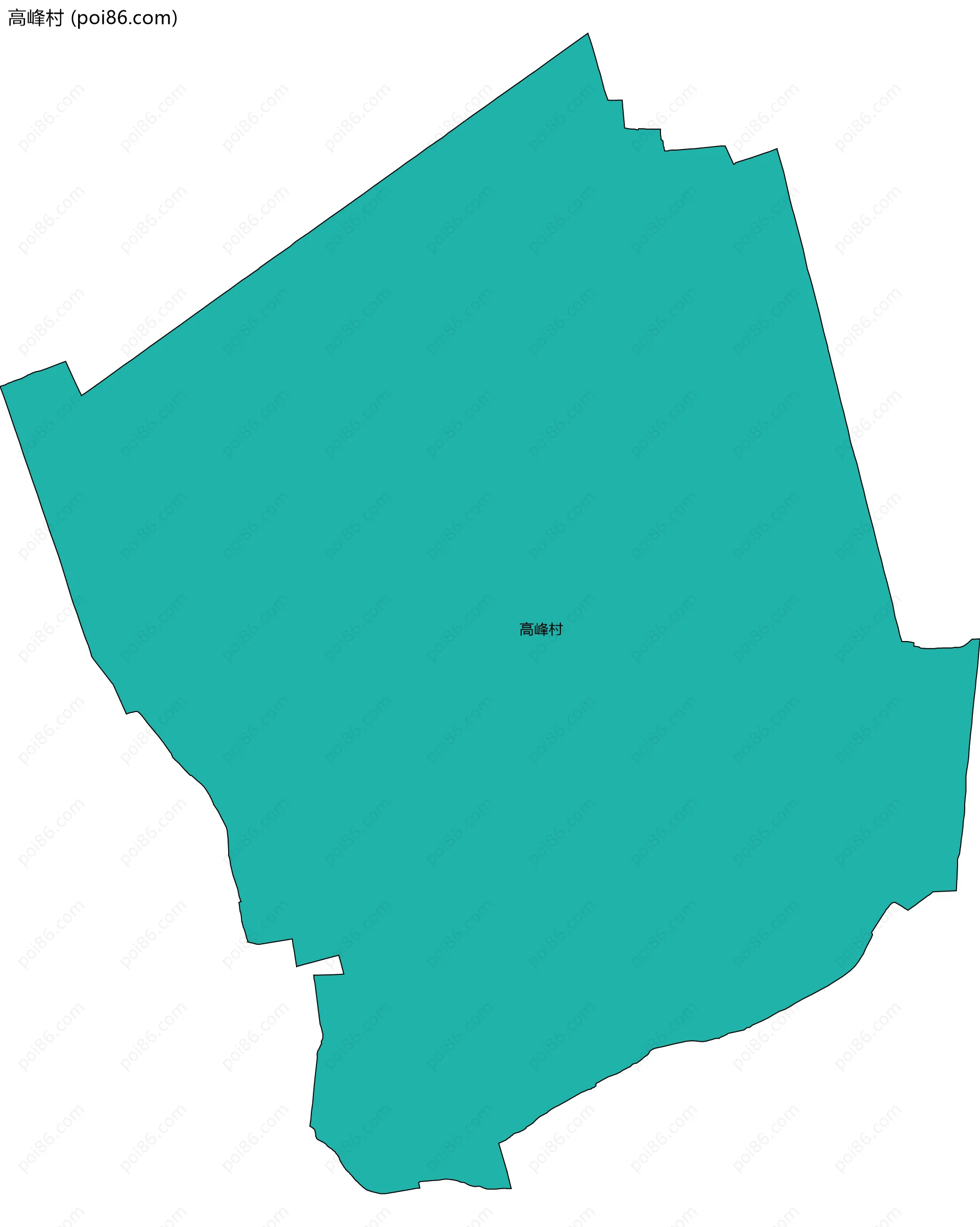 高峰村边界地图