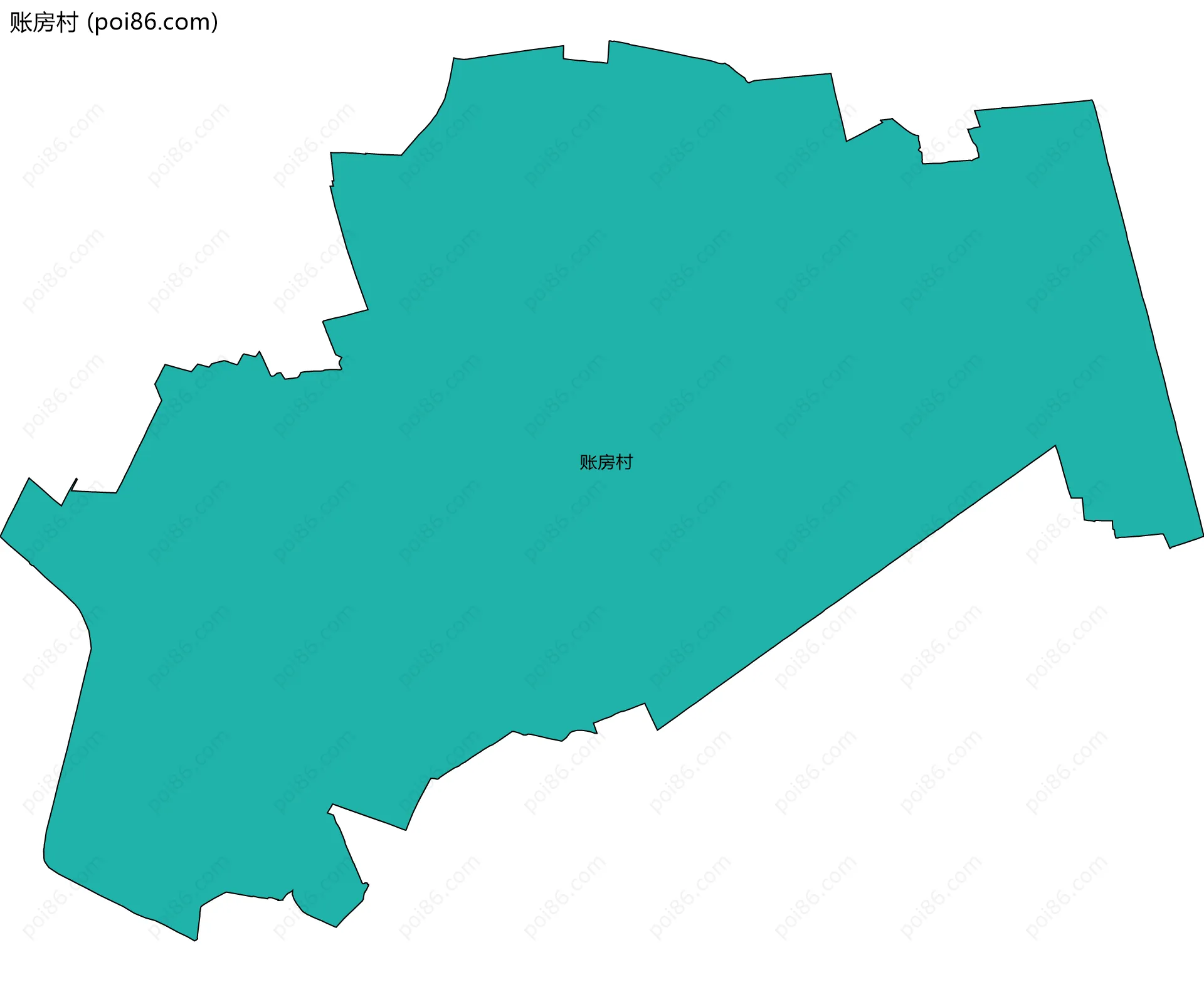 账房村边界地图