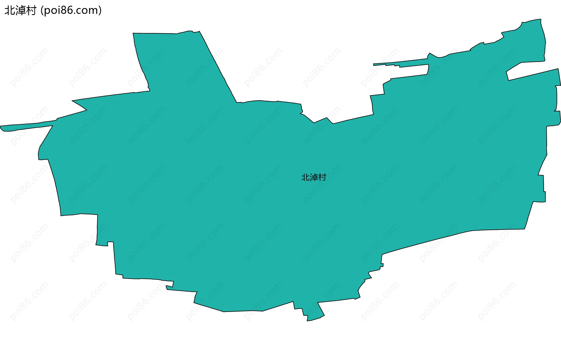 北淖村边界地图