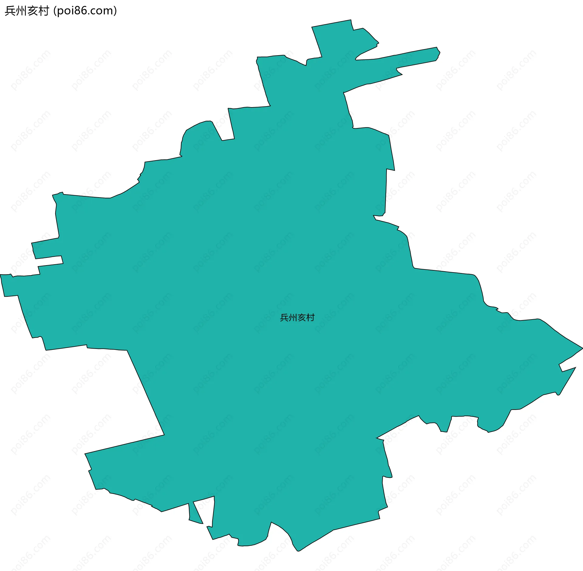 兵州亥村边界地图