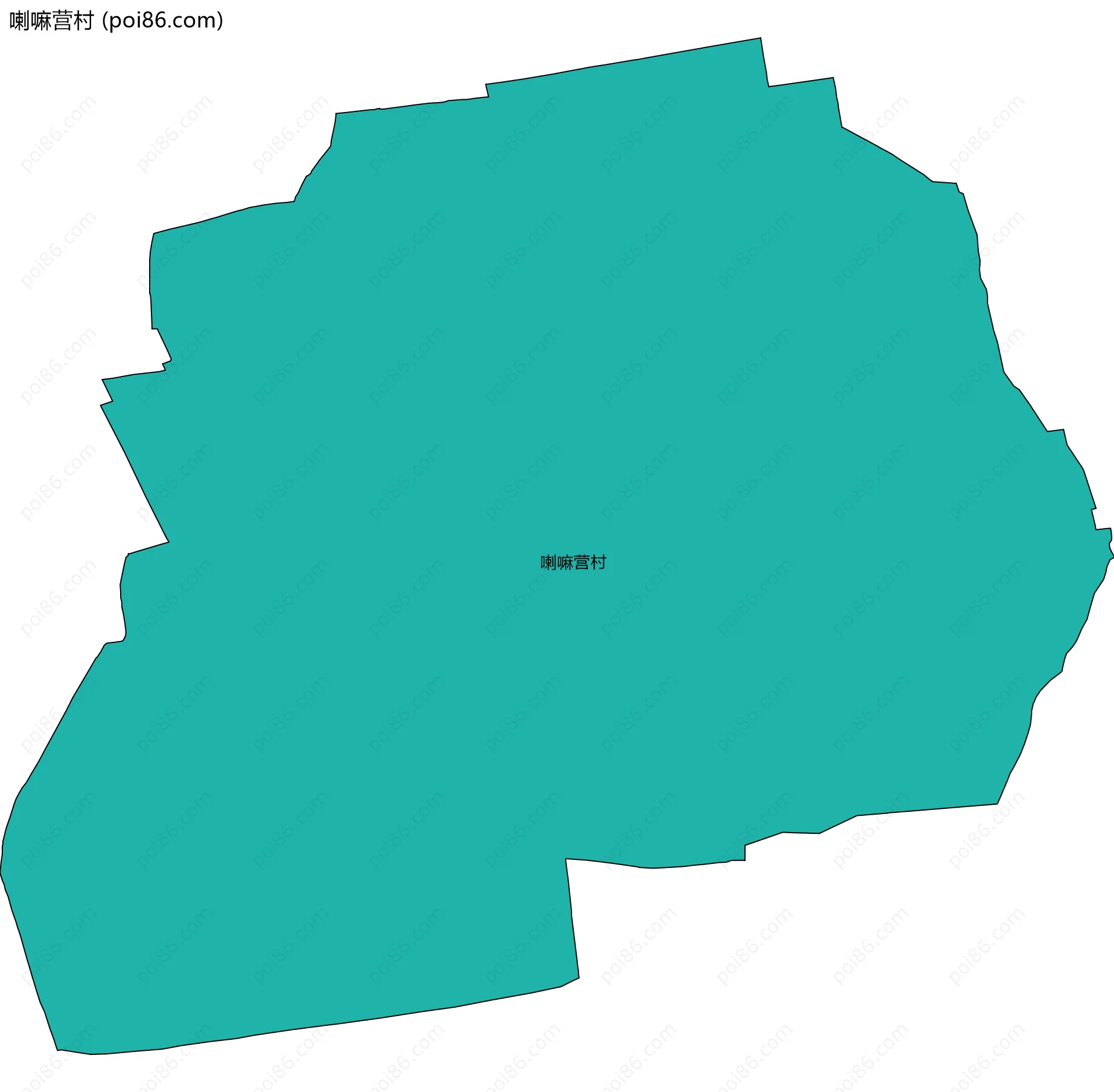 喇嘛营村边界地图