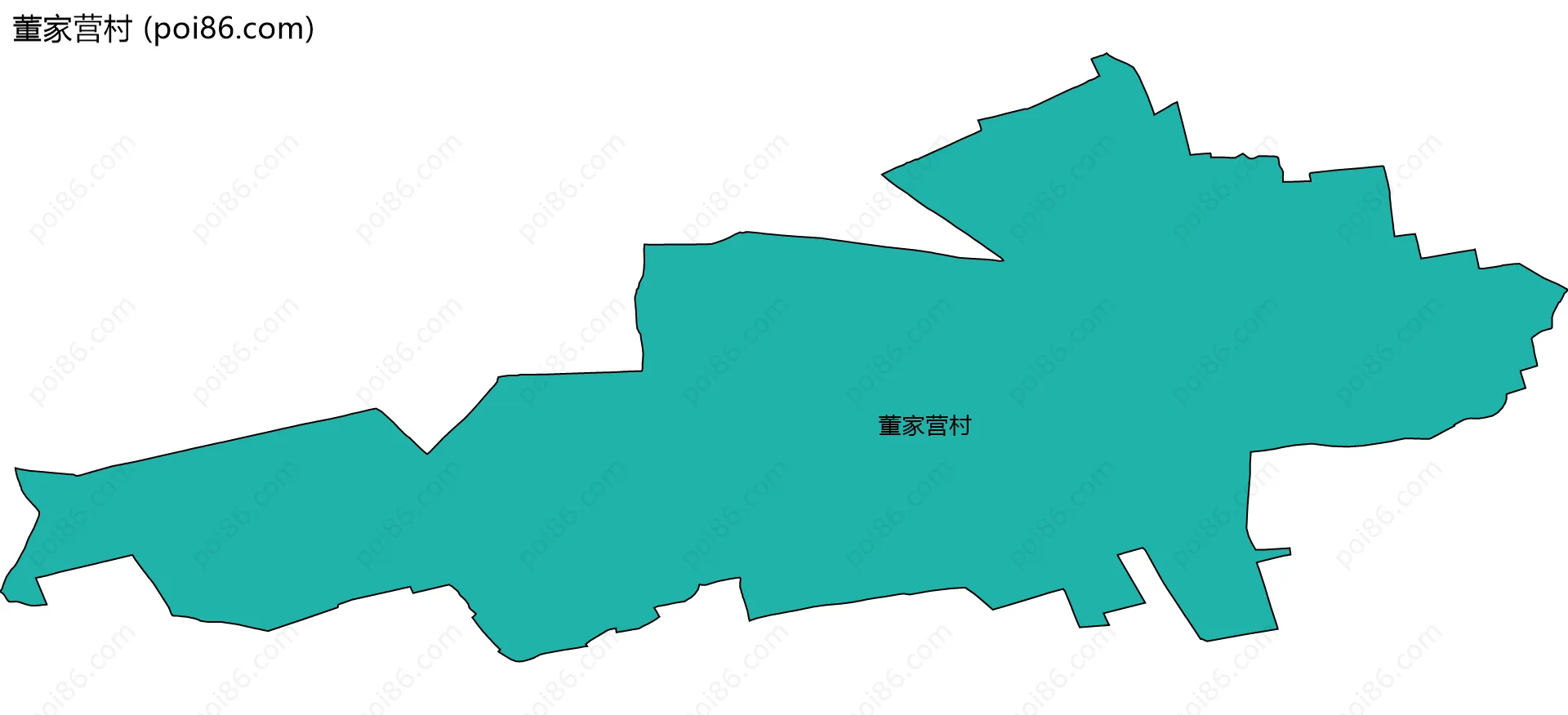 董家营村边界地图