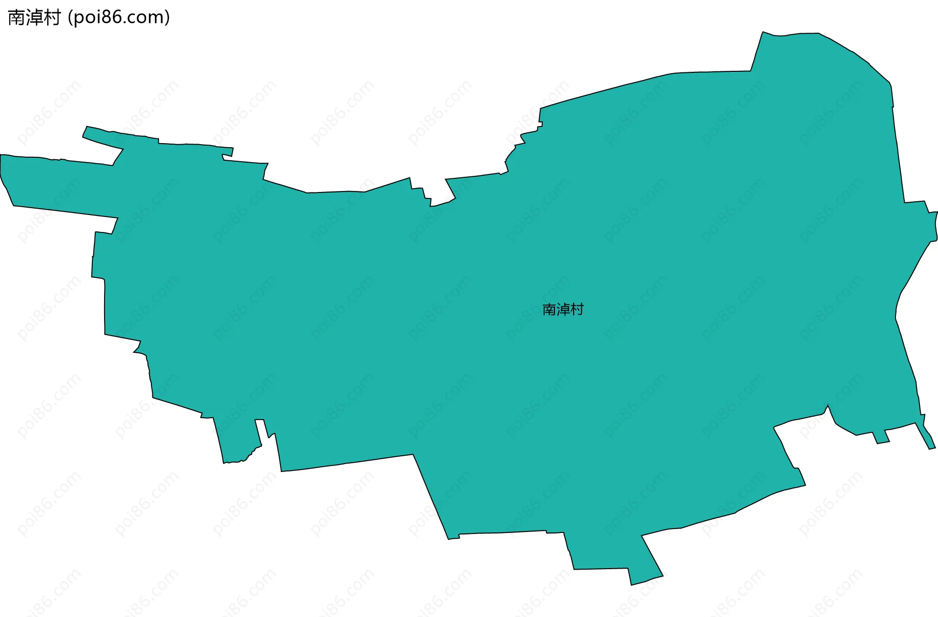 南淖村边界地图