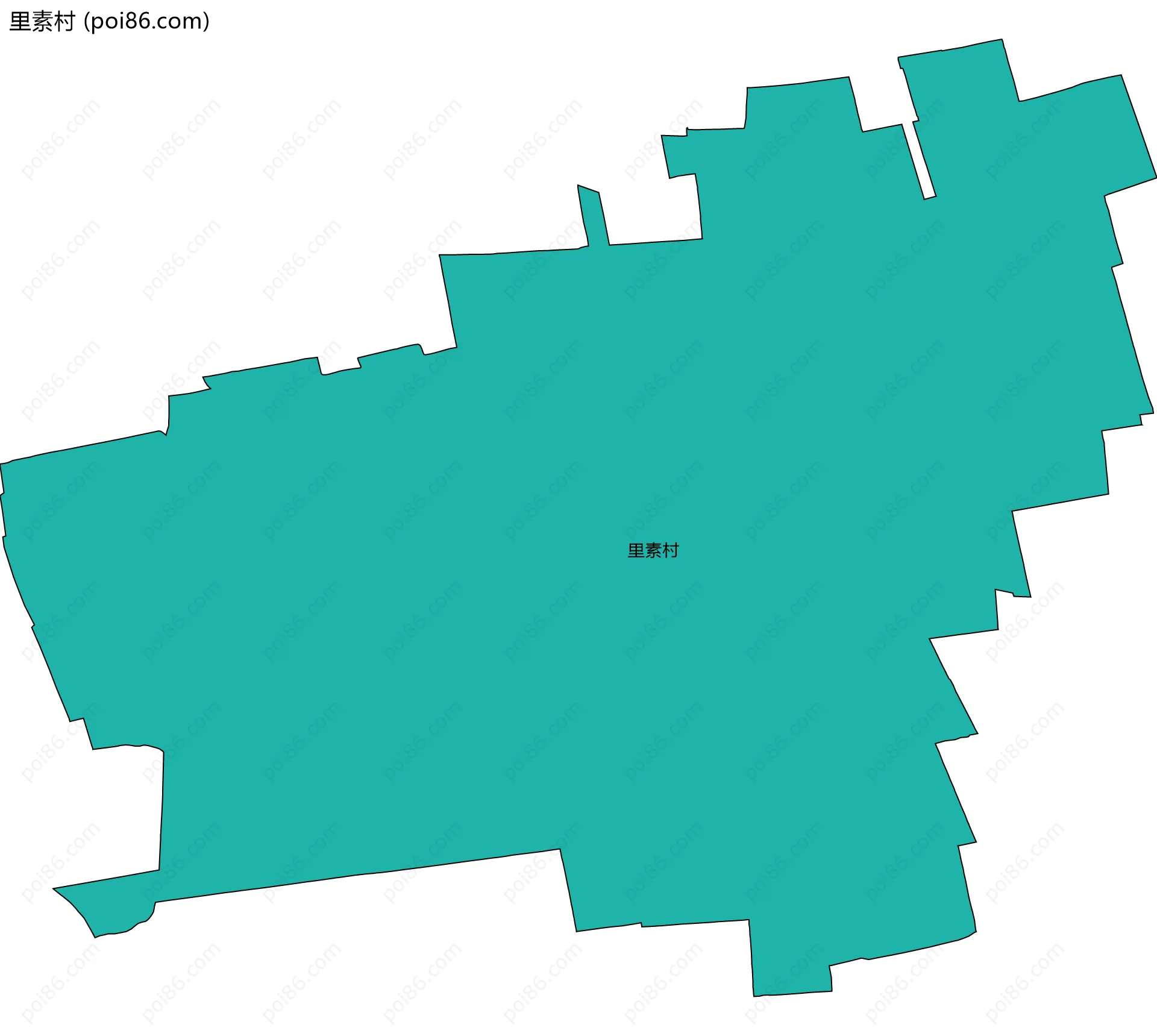 里素村边界地图