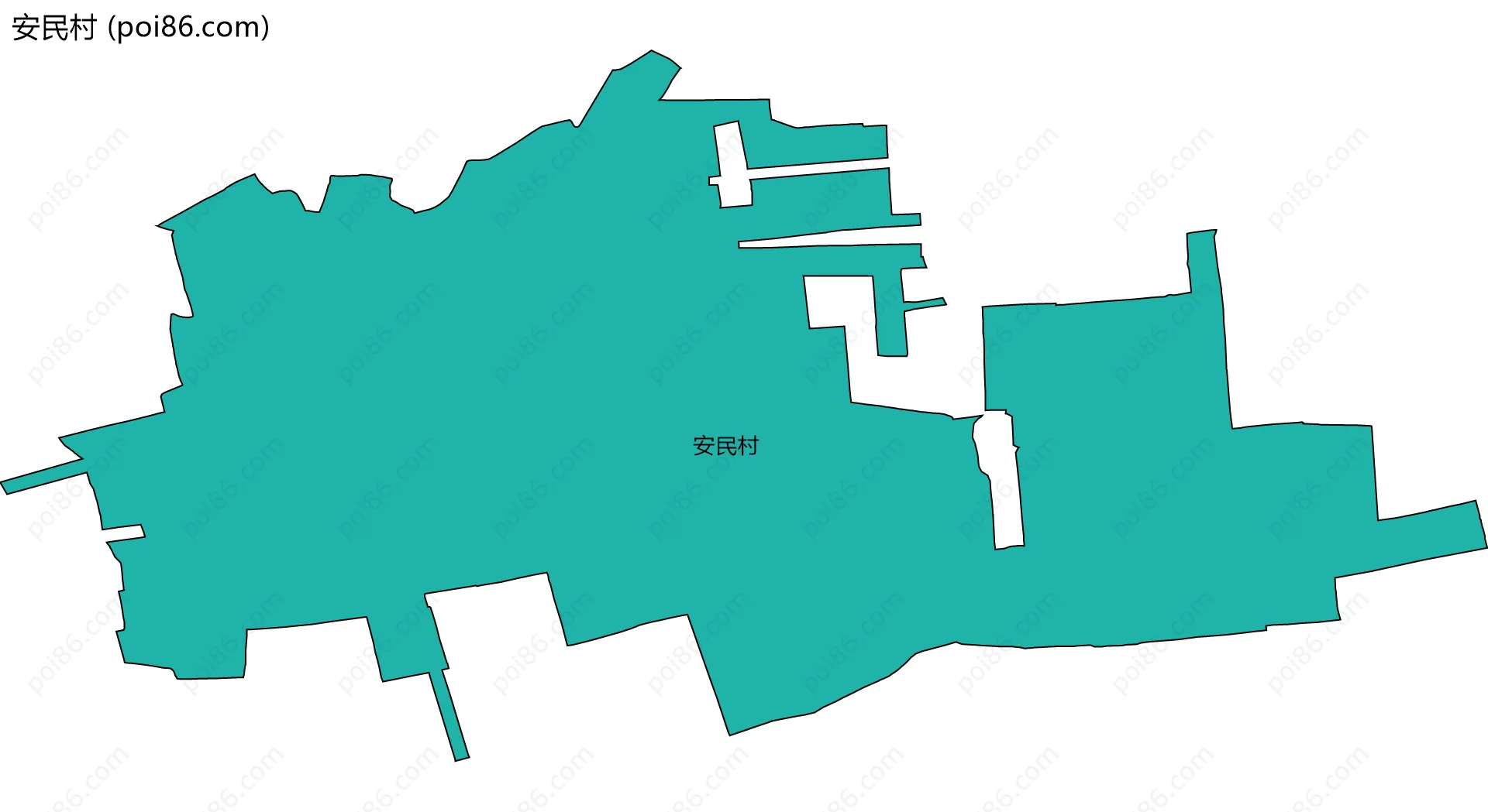 安民村边界地图