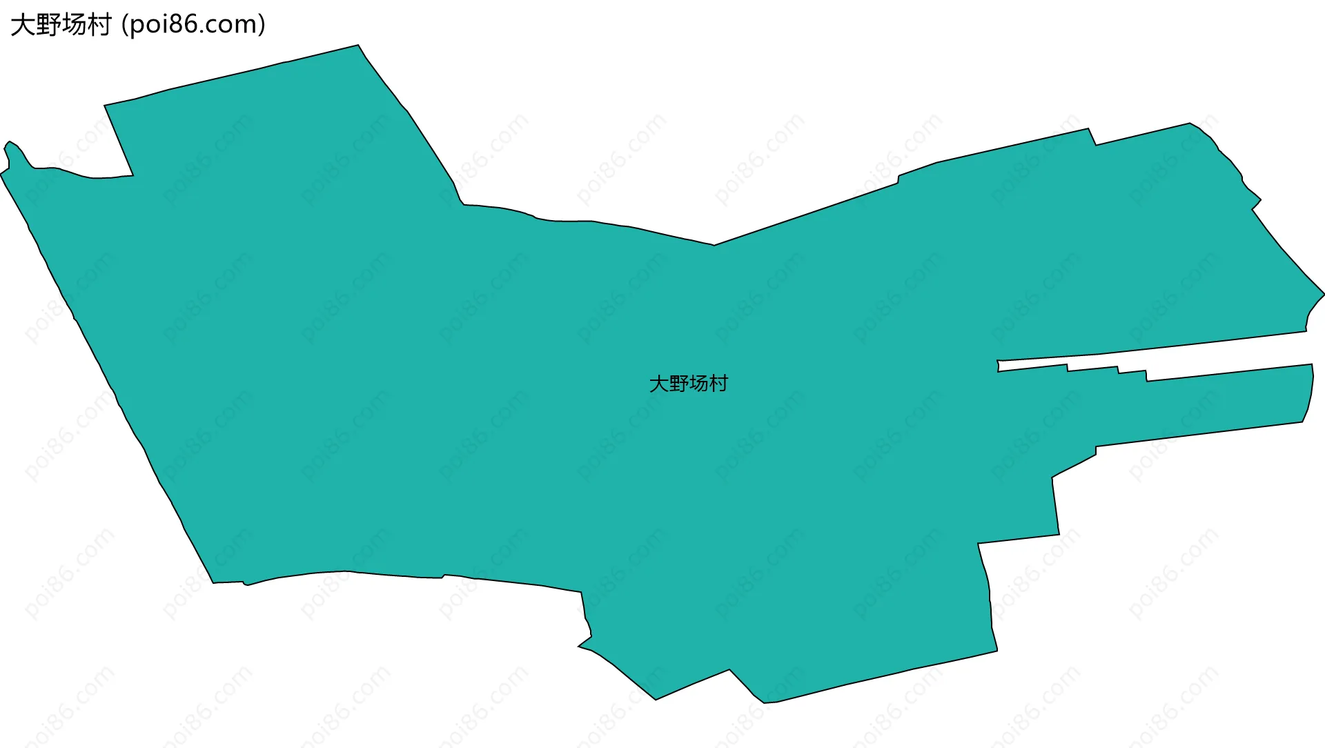 大野场村边界地图