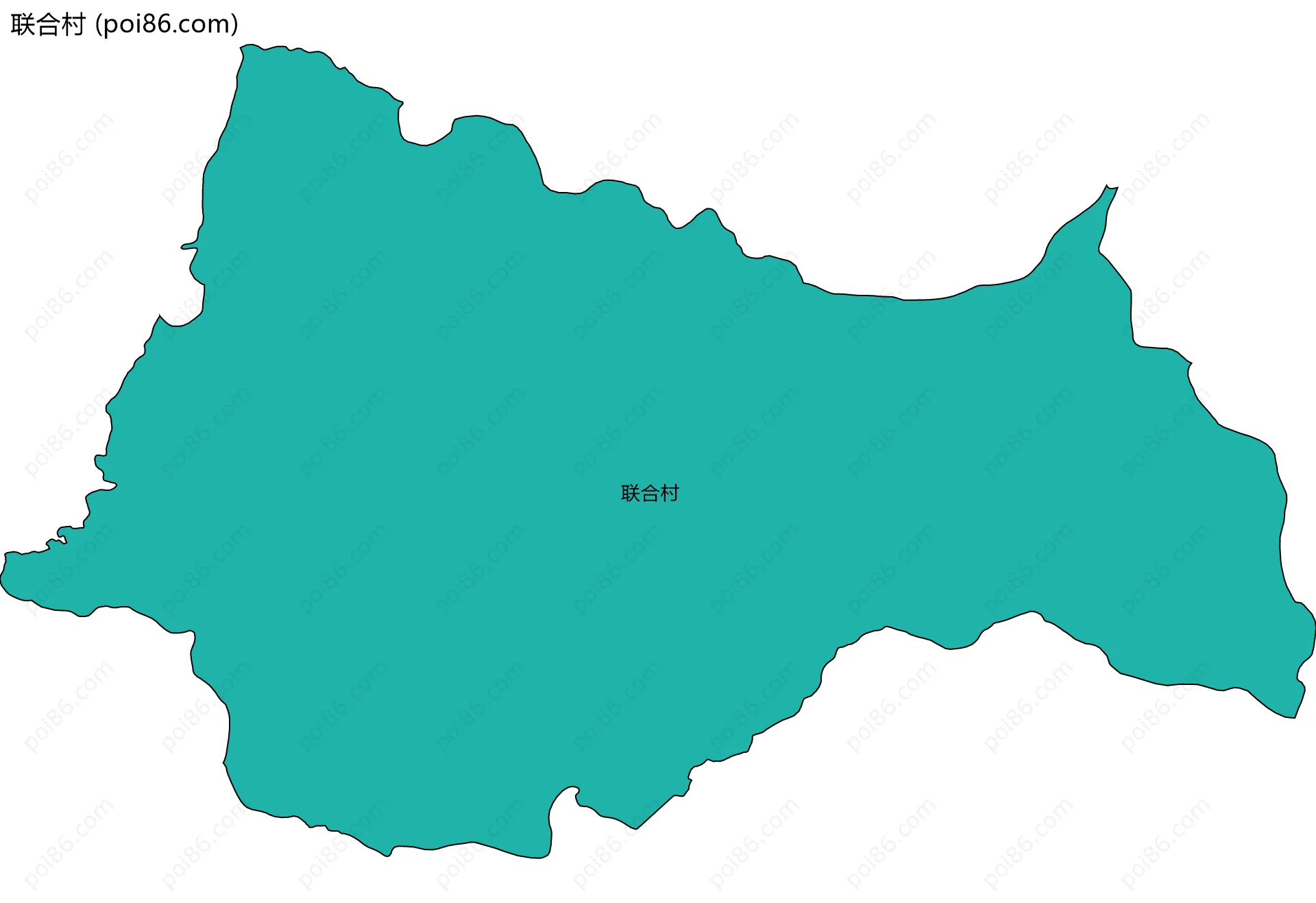 联合村边界地图
