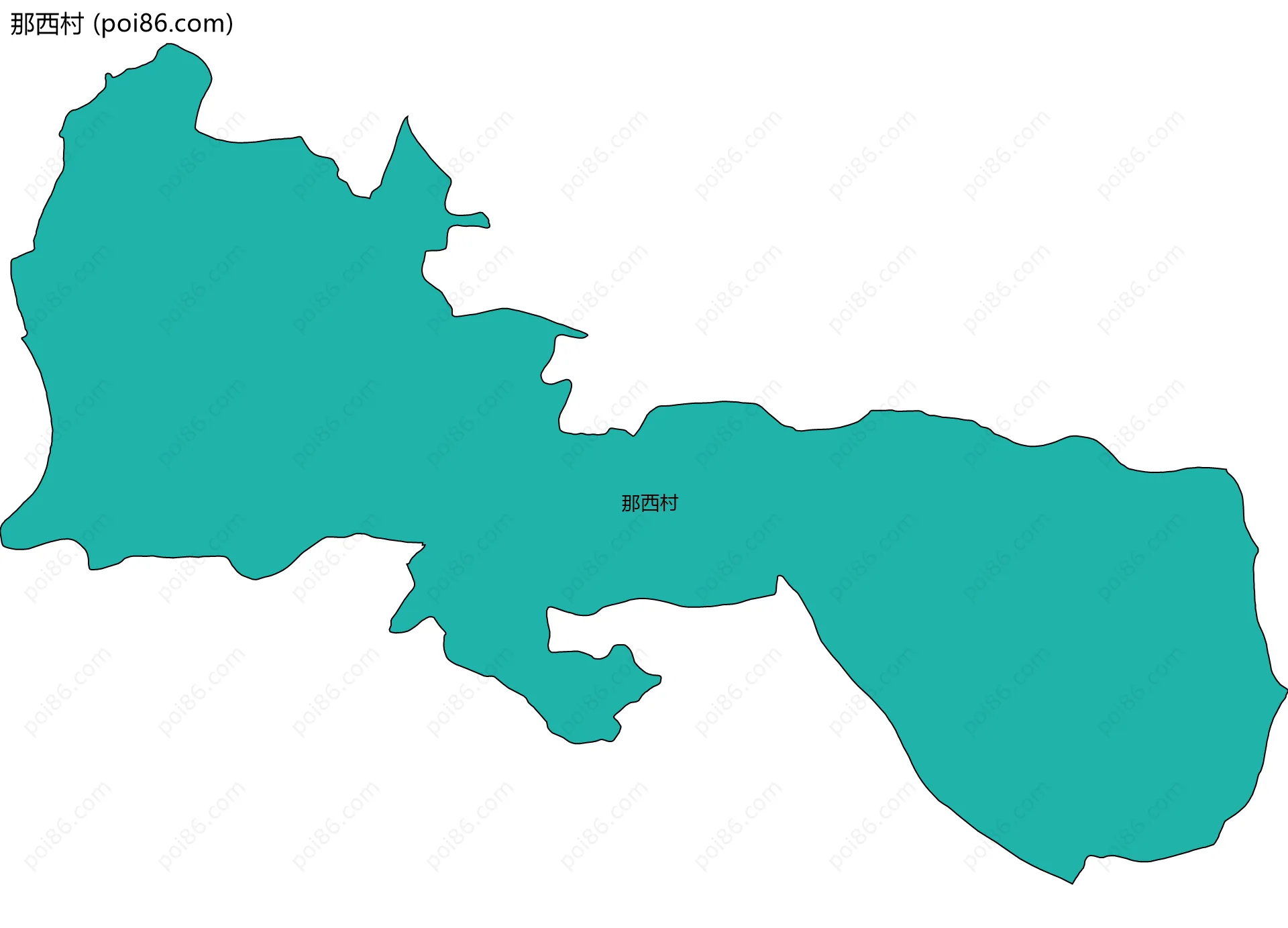 那西村边界地图