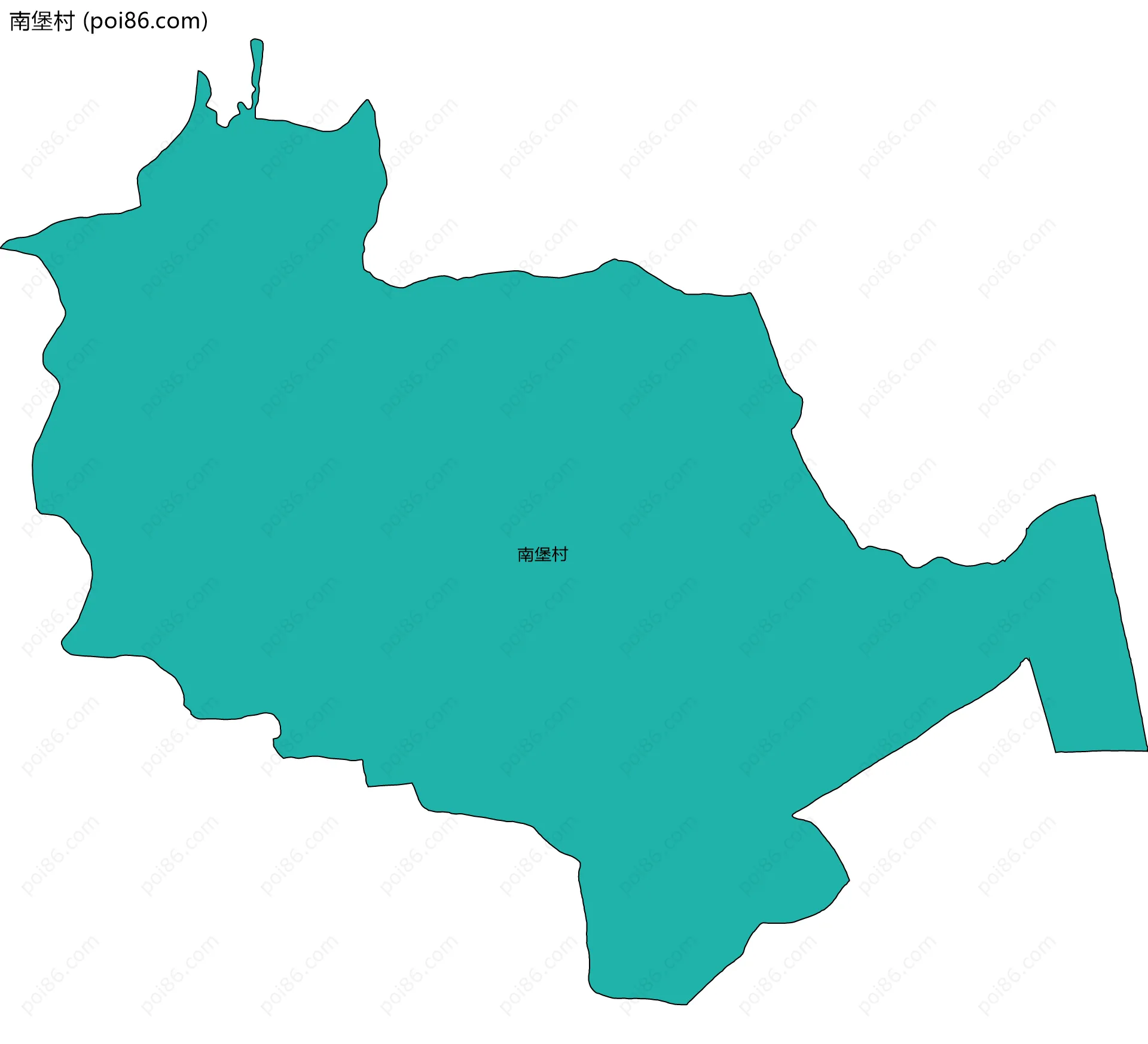 南堡村边界地图