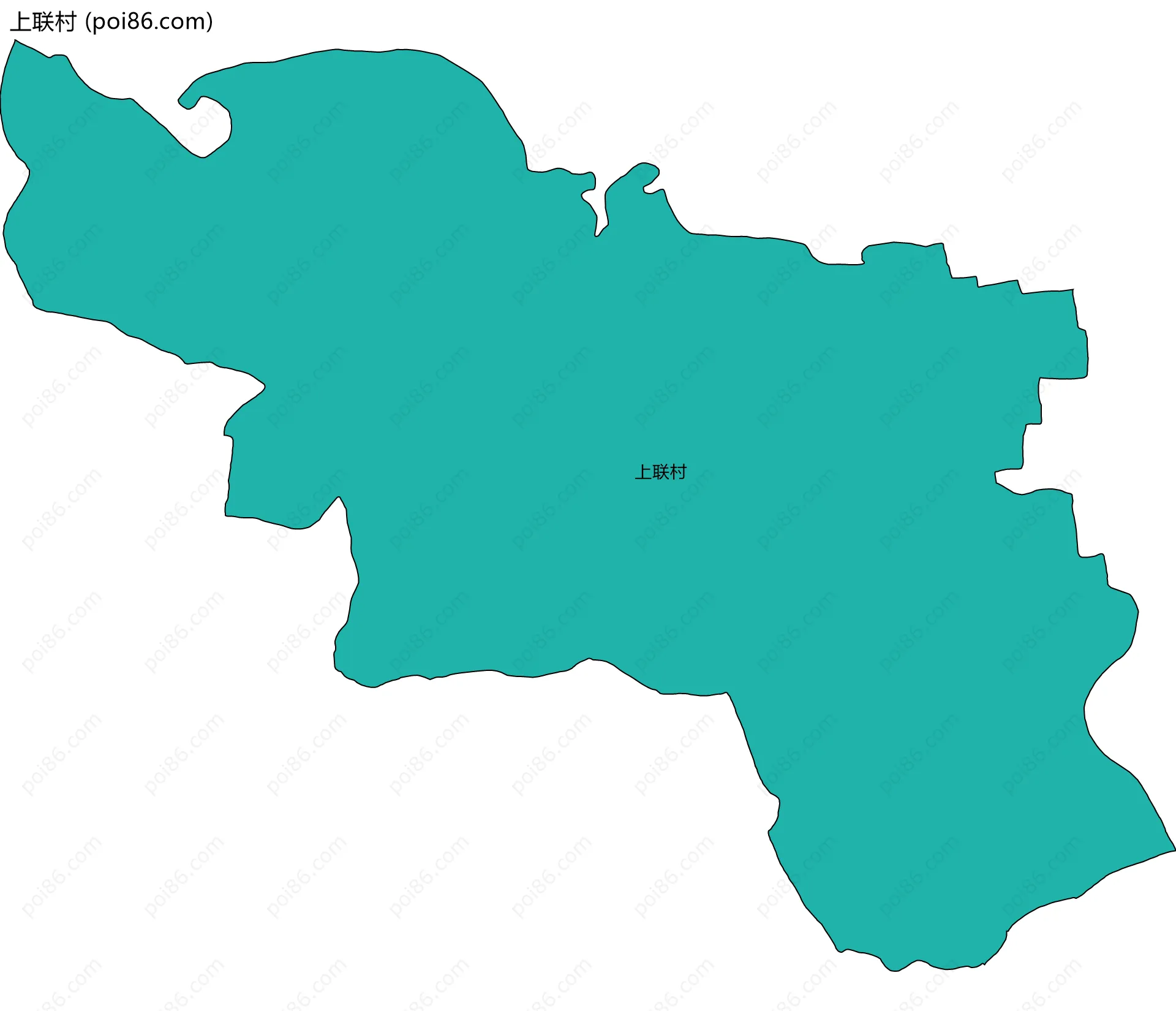 上联村边界地图