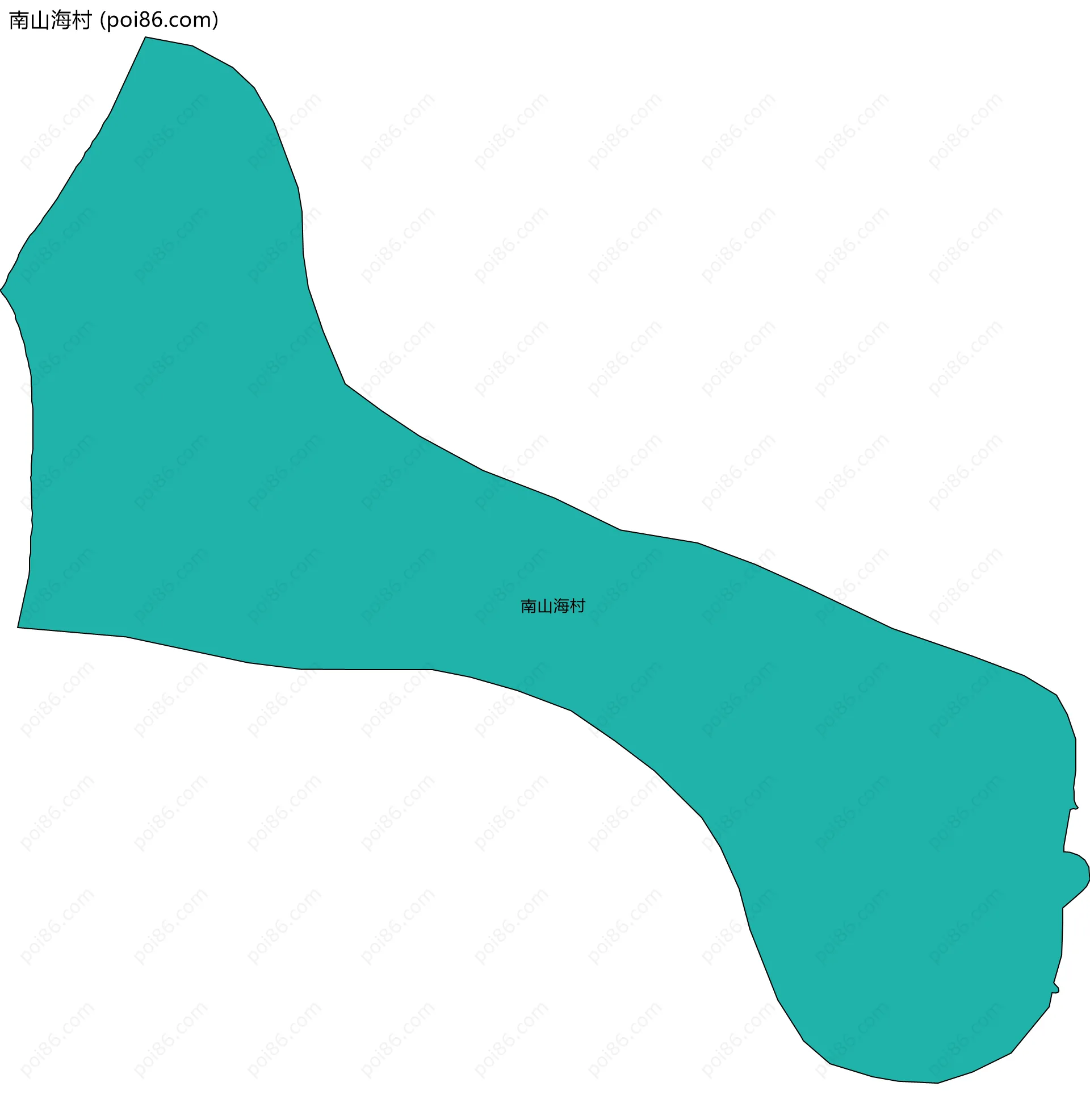 南山海村边界地图