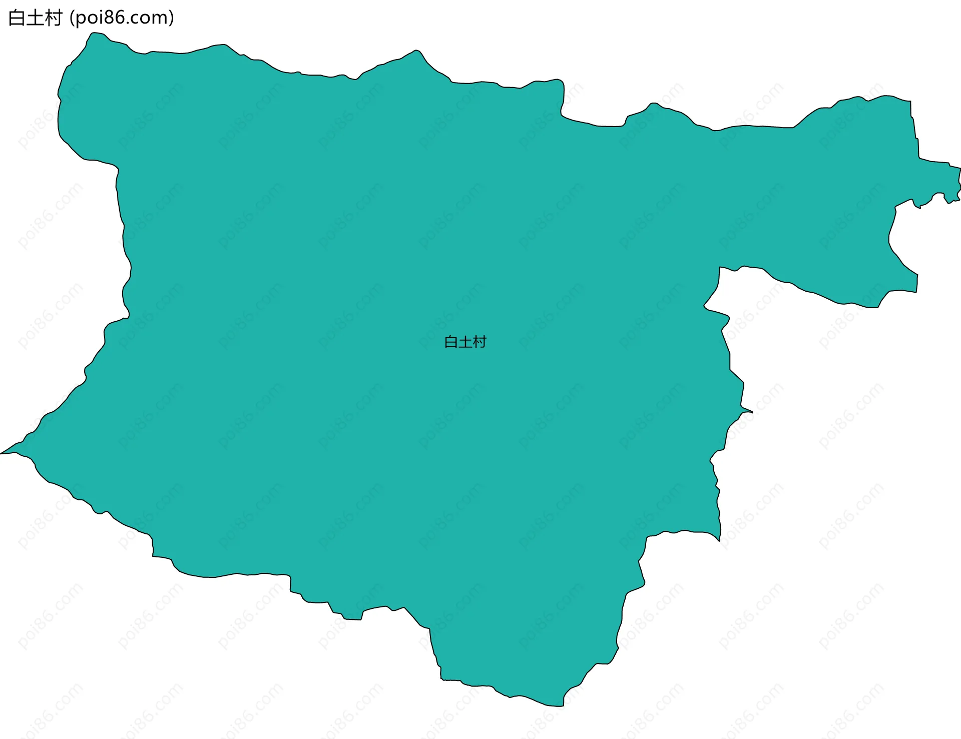 白土村边界地图