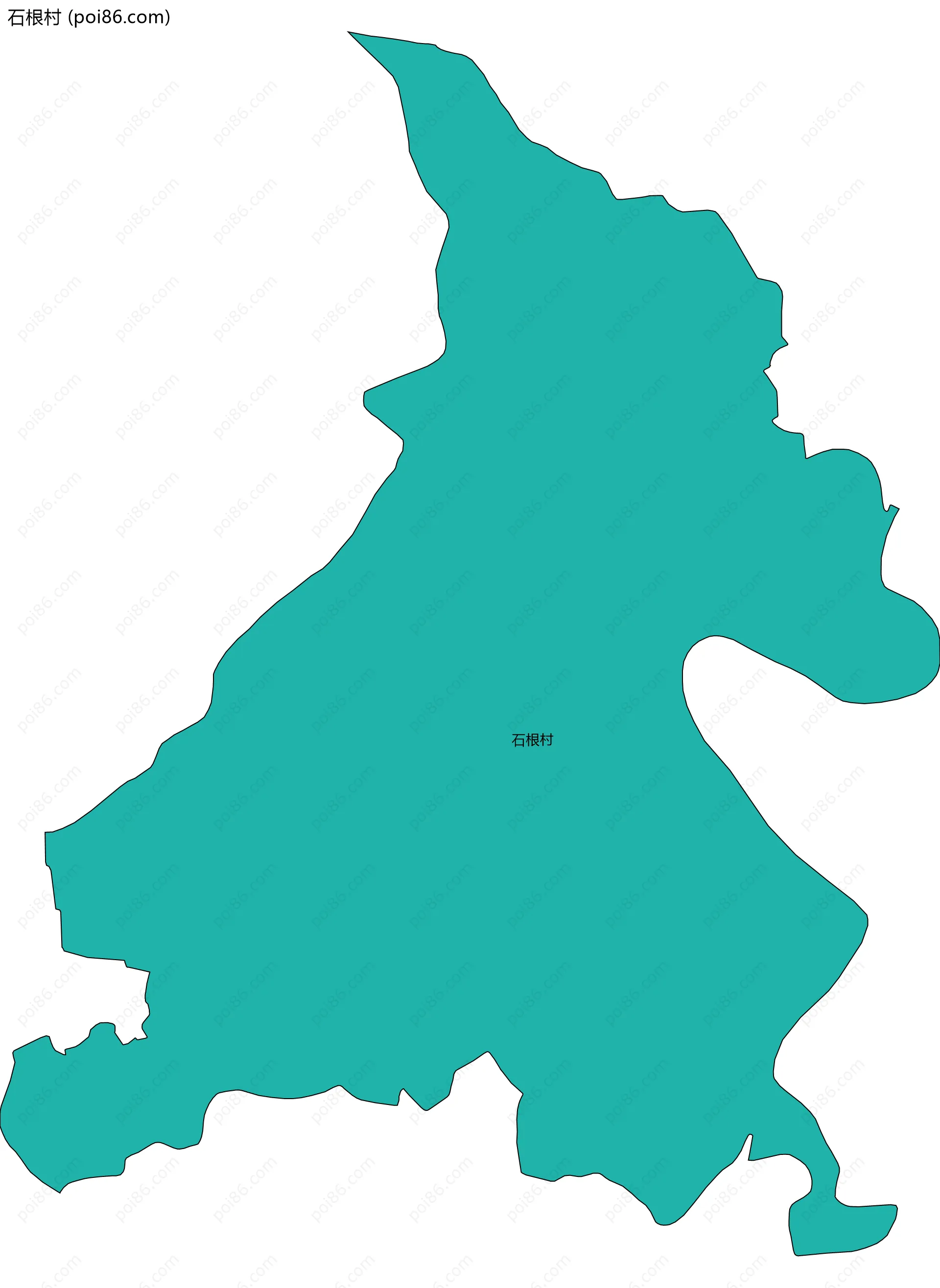 石根村边界地图