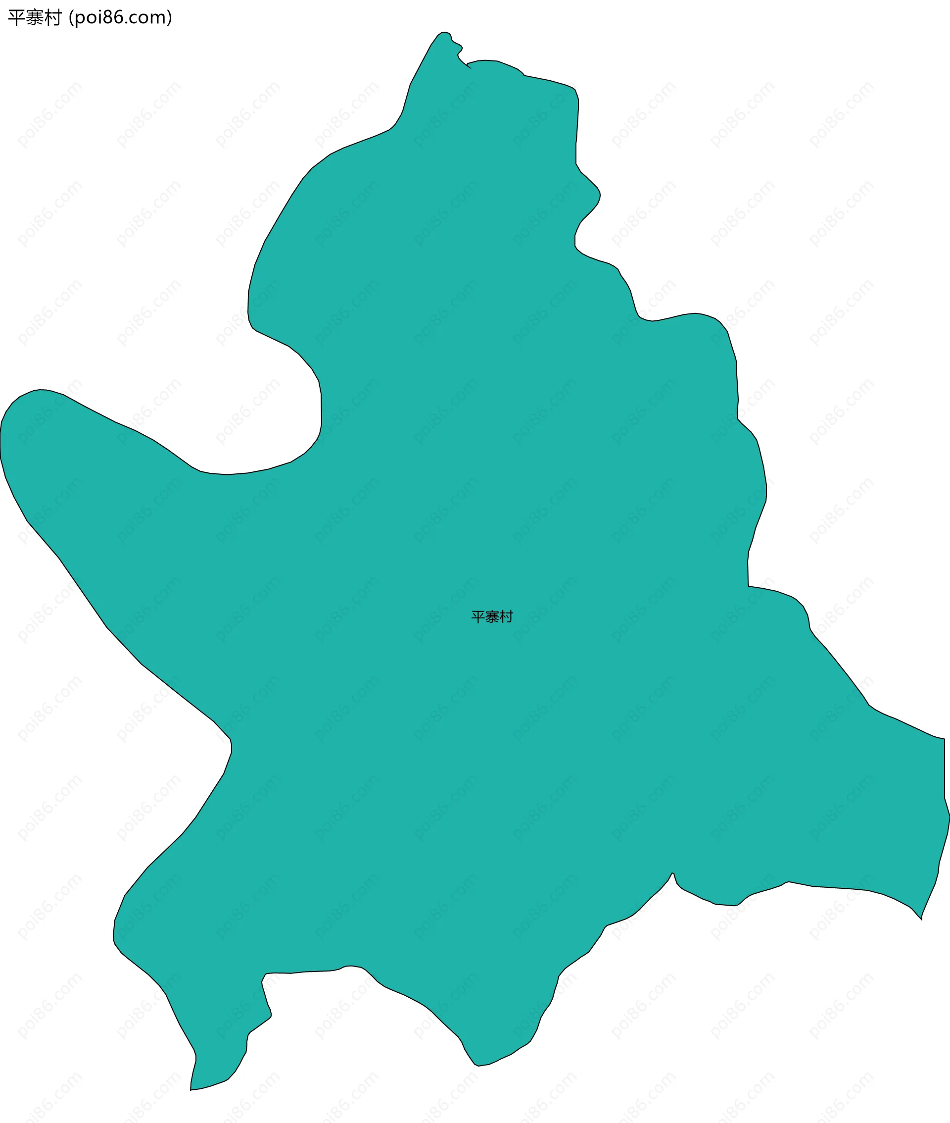 平寨村边界地图