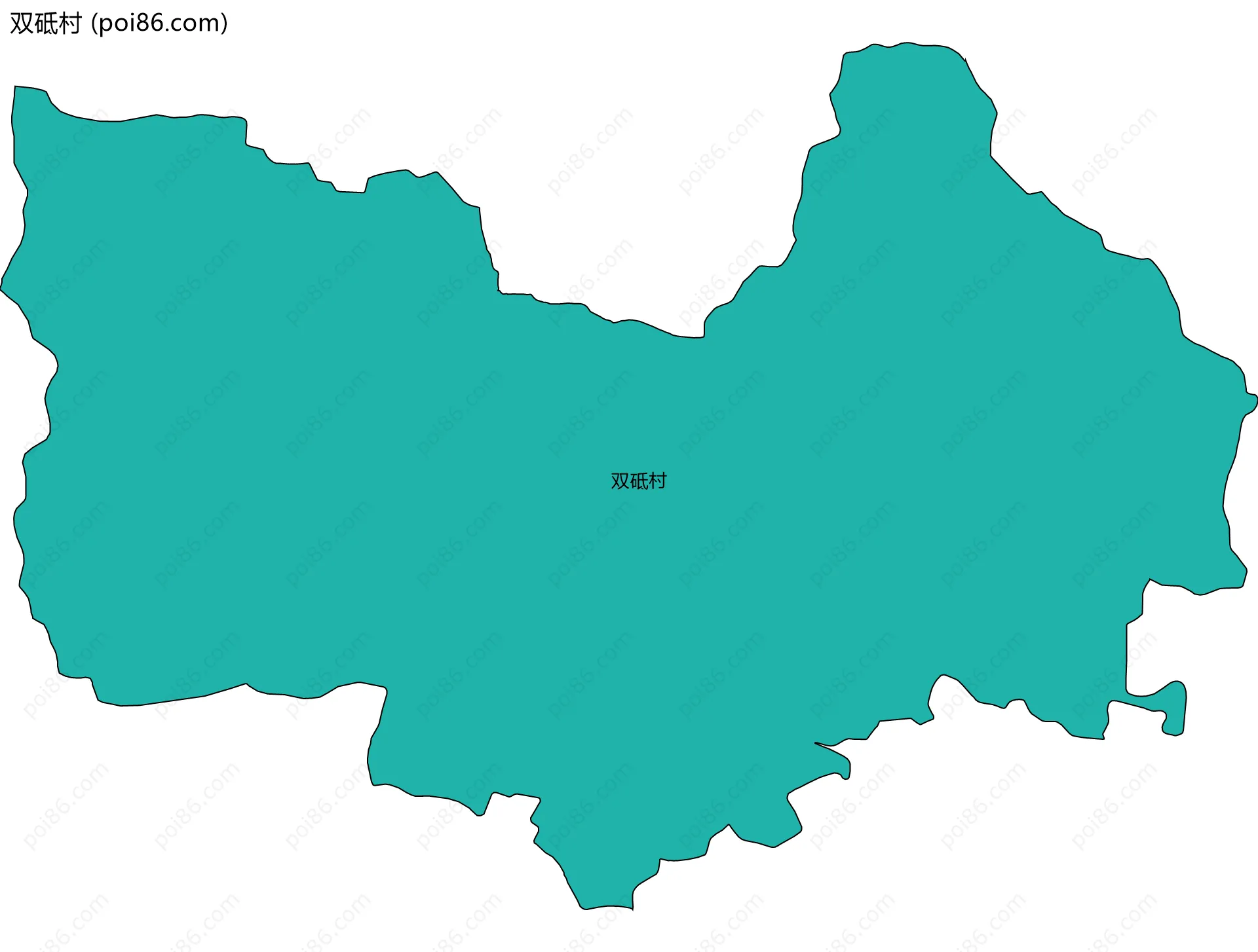双砥村边界地图