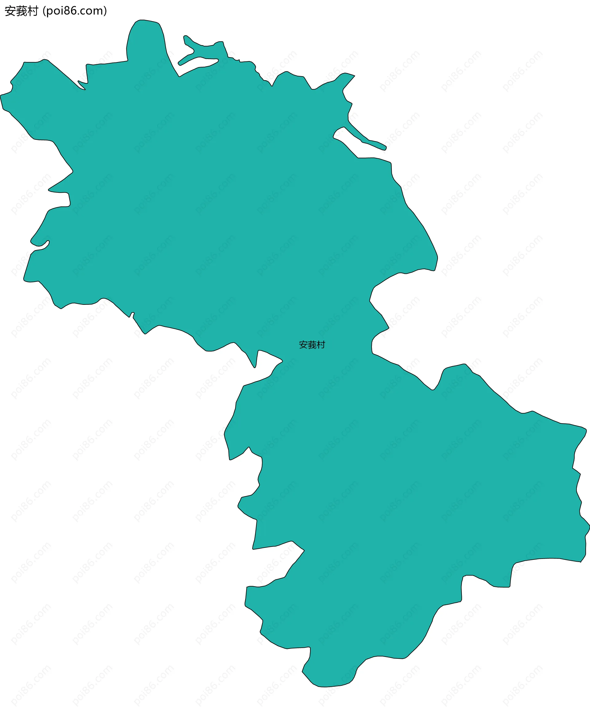 安莪村边界地图