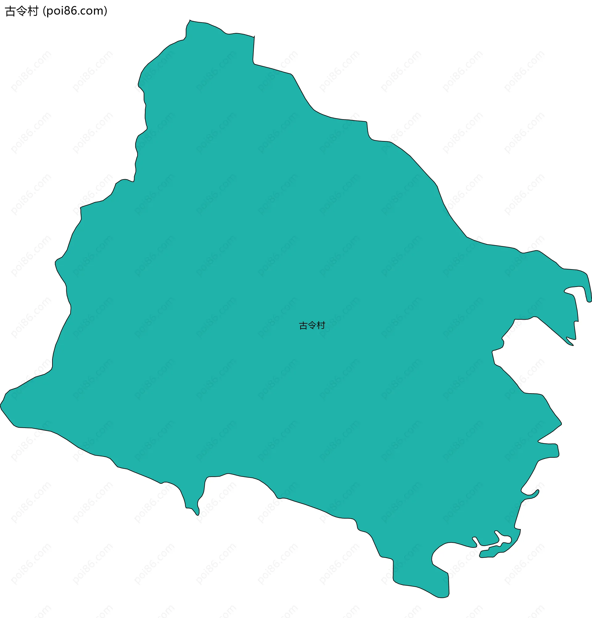 古令村边界地图