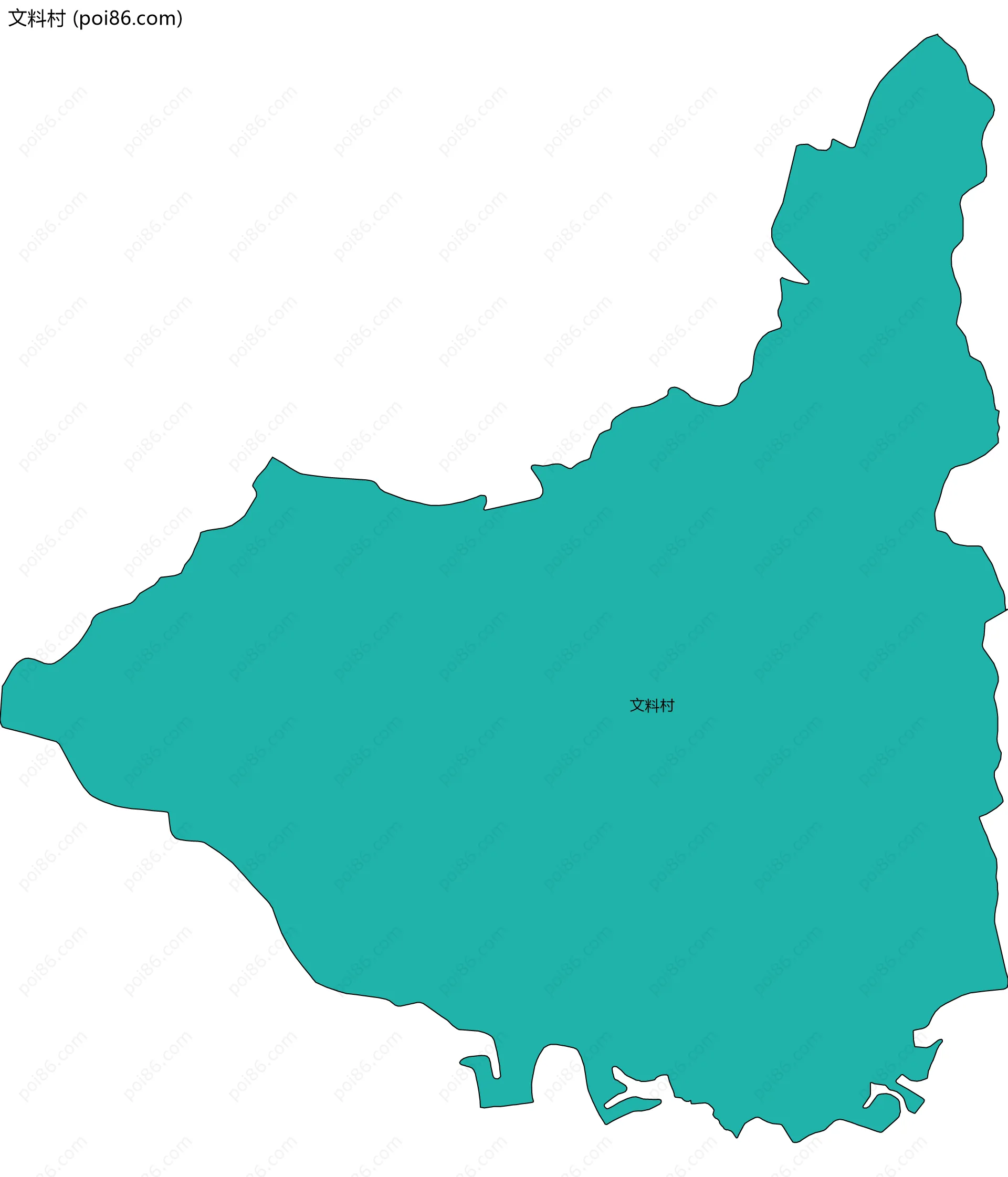 文料村边界地图