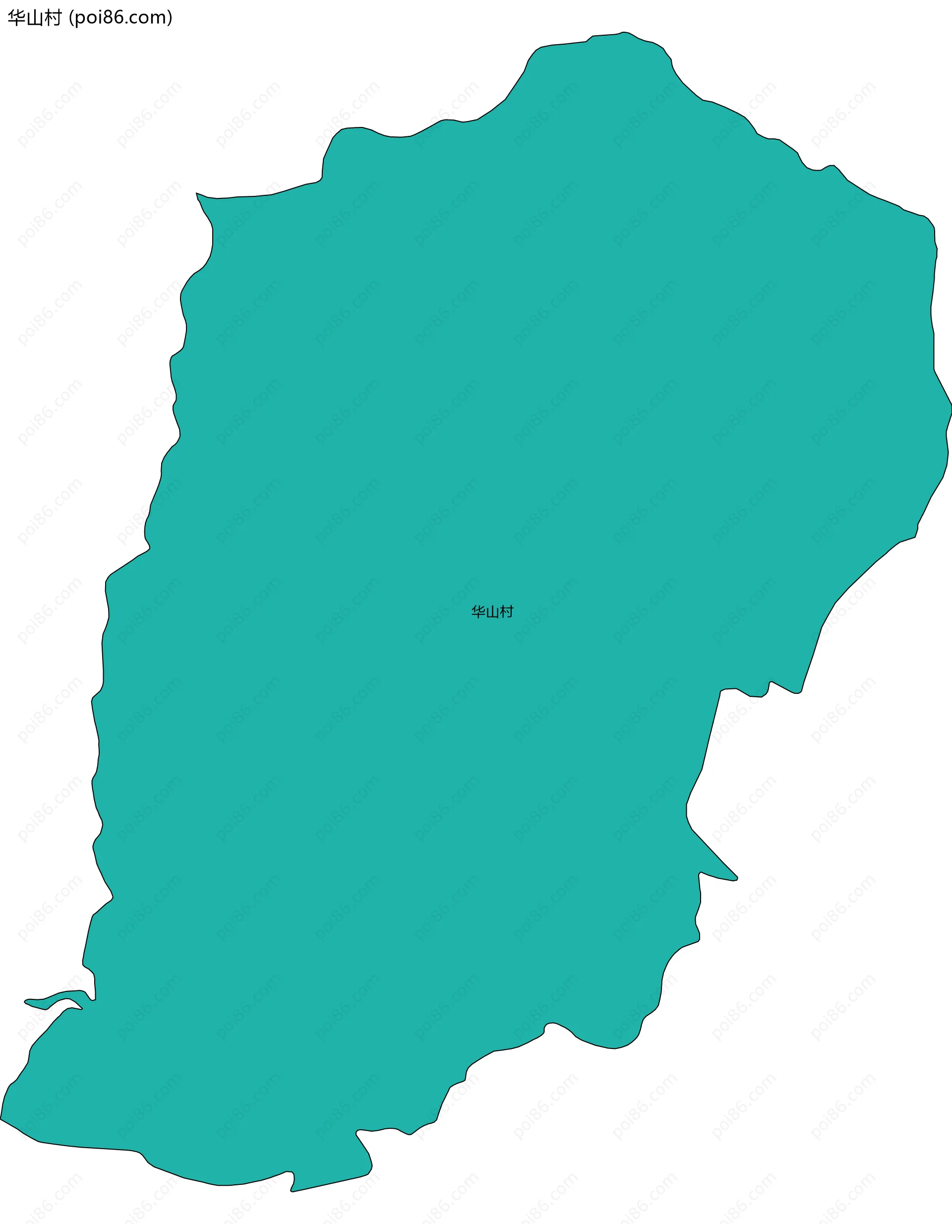 华山村边界地图