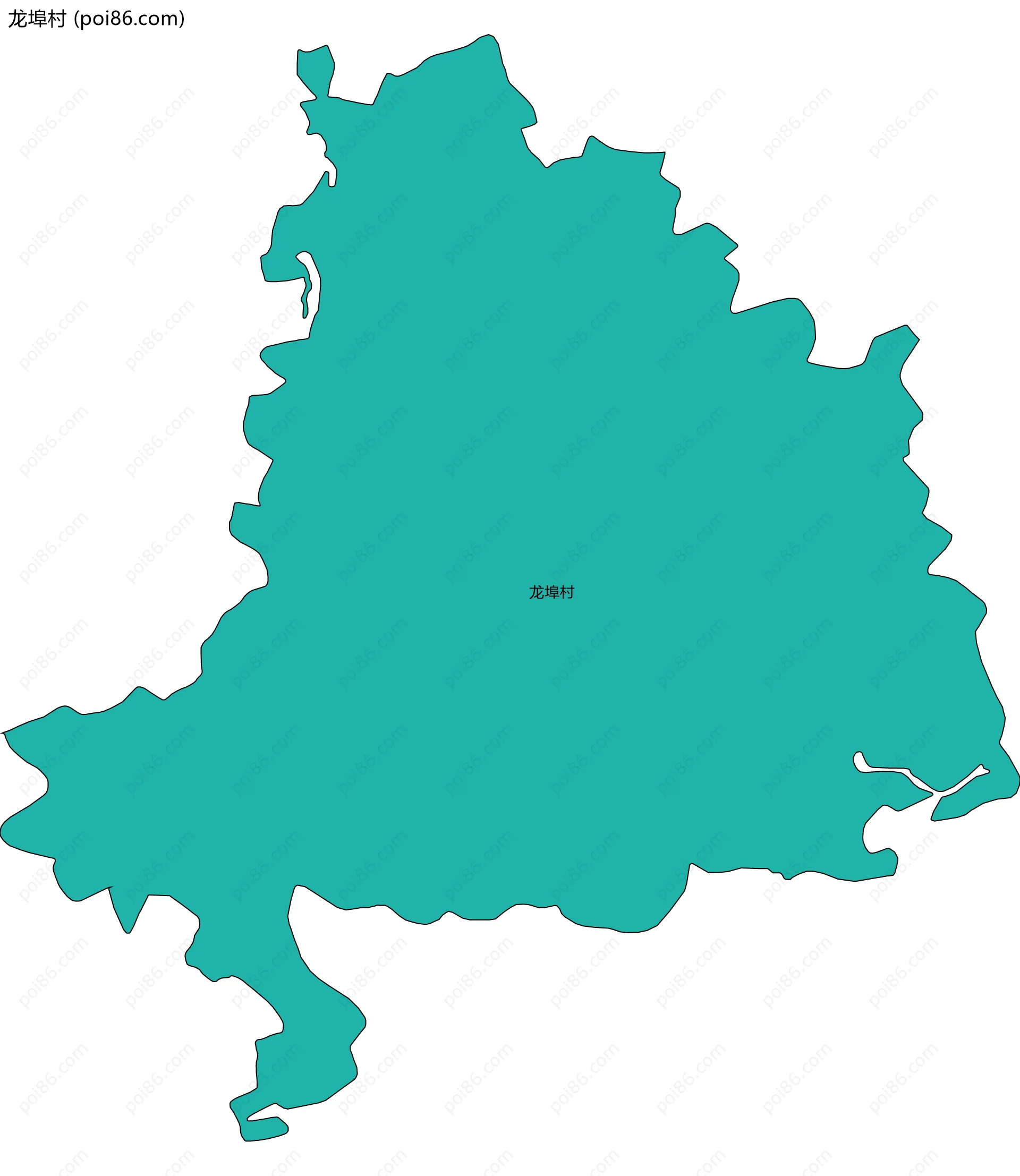 龙埠村边界地图
