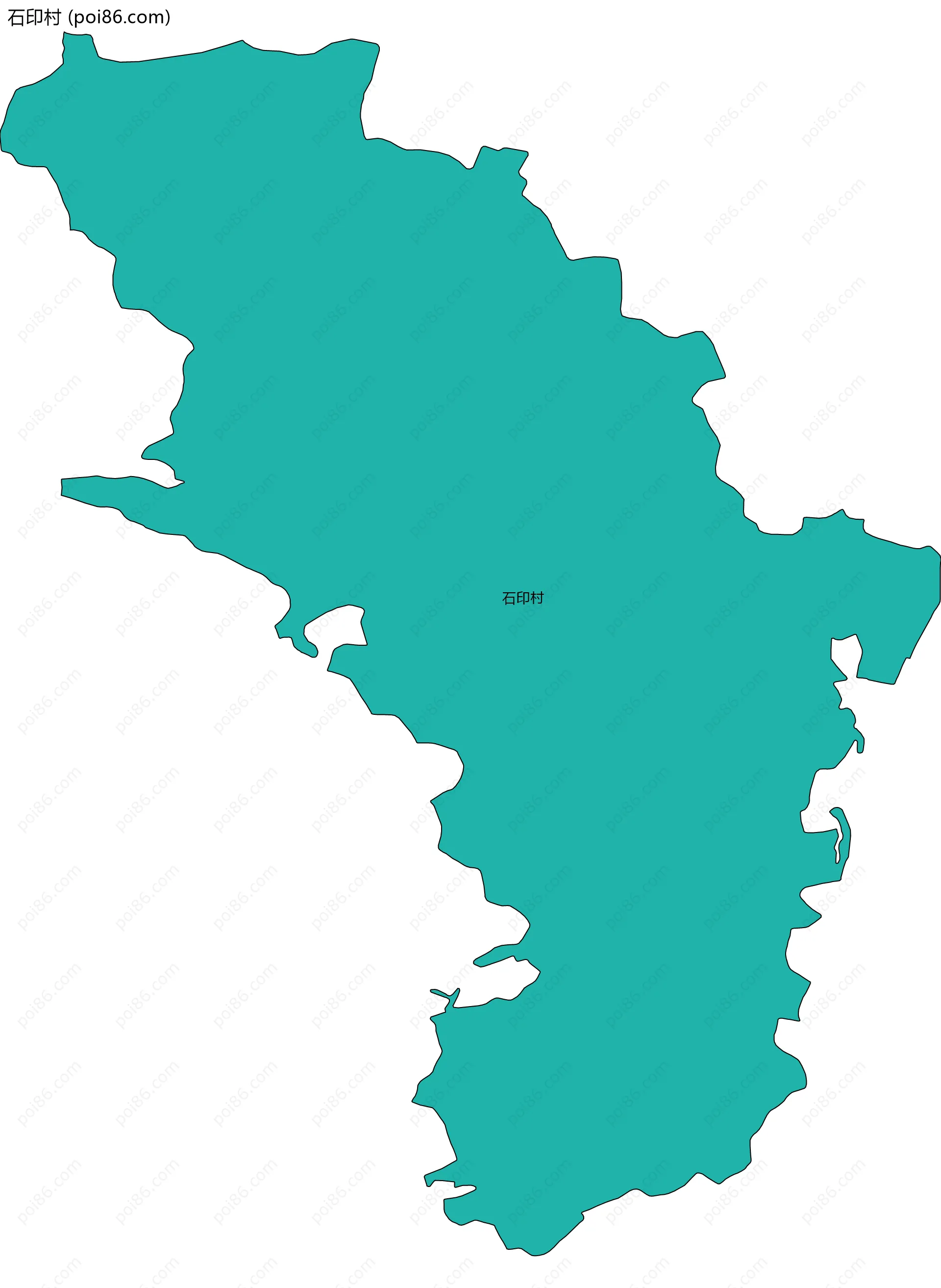 石印村边界地图