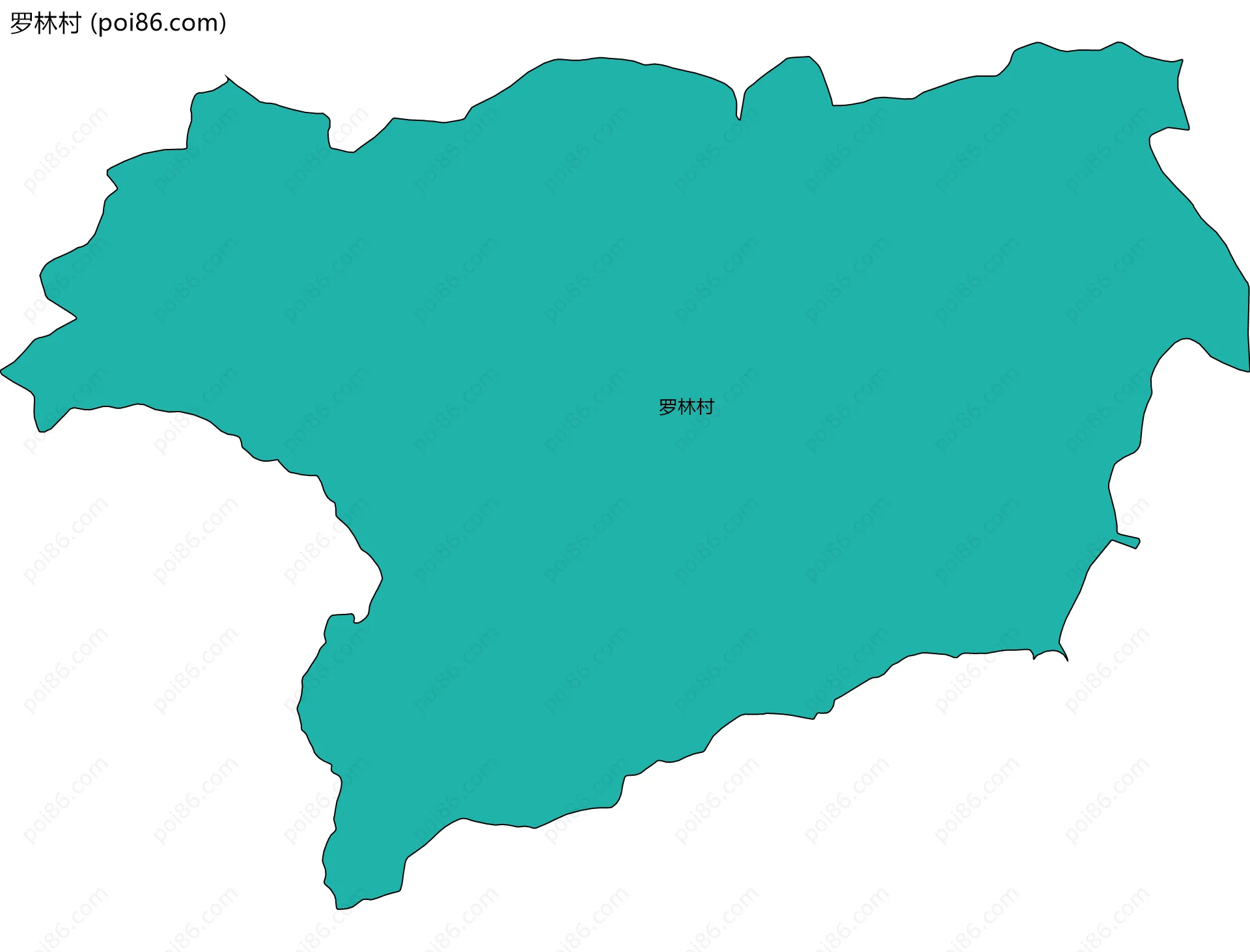 罗林村边界地图