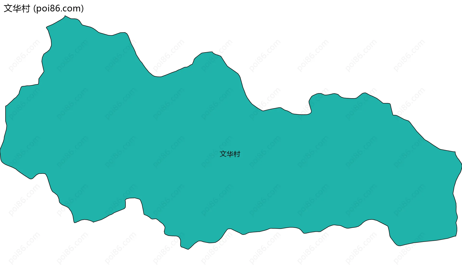 文华村边界地图