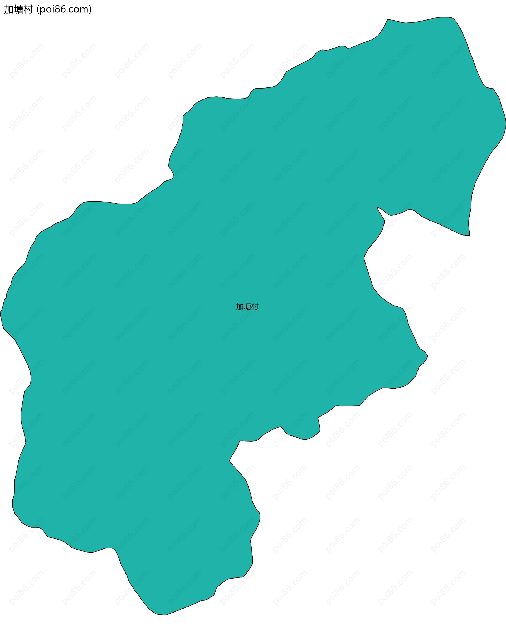 加塘村边界地图